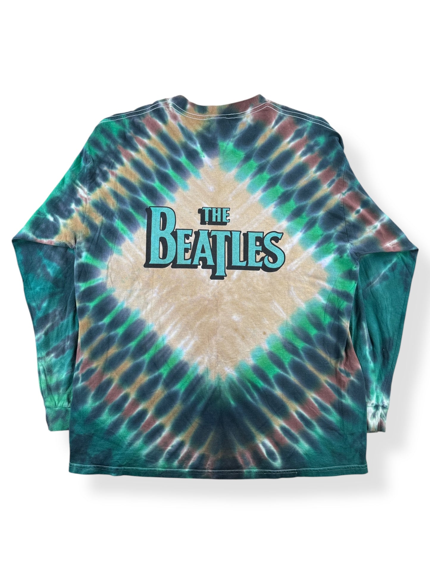 Back of Vintage 90s The Beatles Rubber Soul Long Sleeve Tee SZ XL