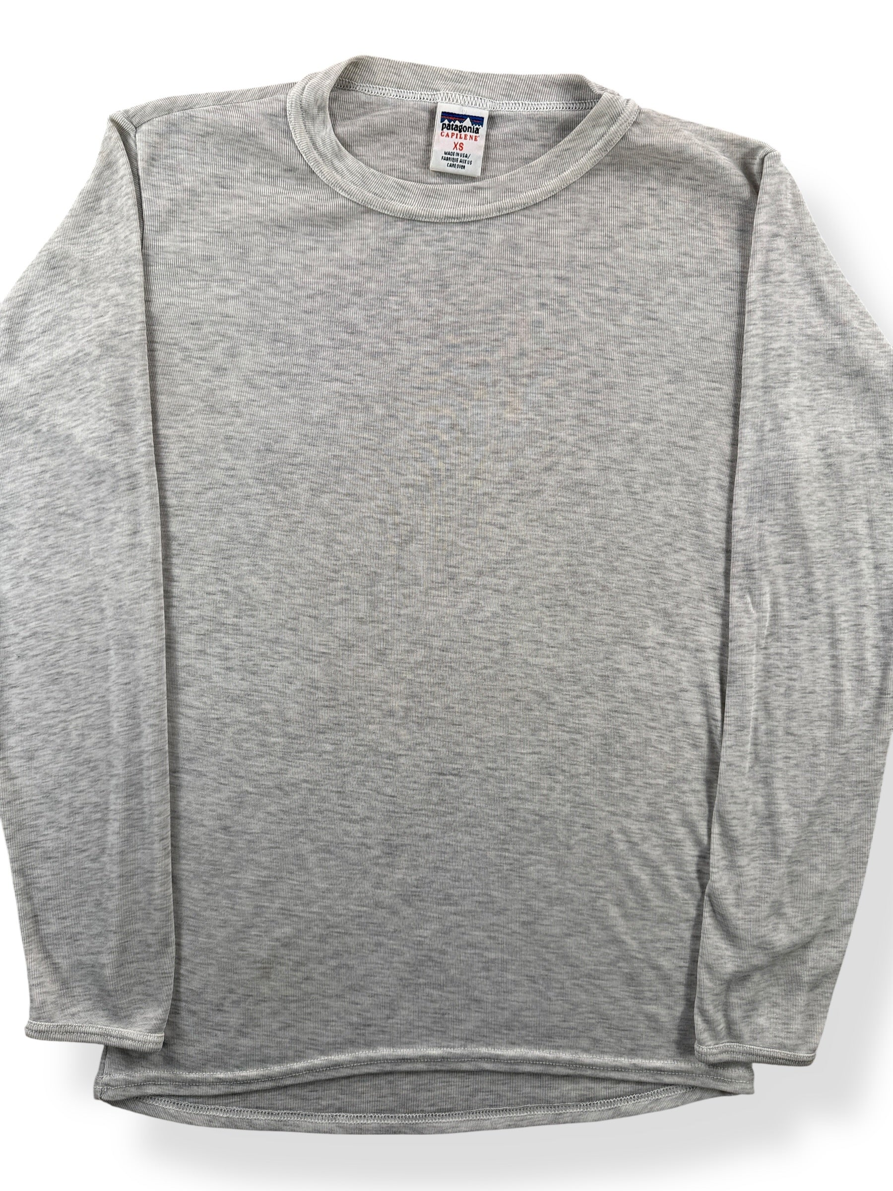 Front Close Up of Vintage Patagonia Capilene Base Layer Shirt SZ XS