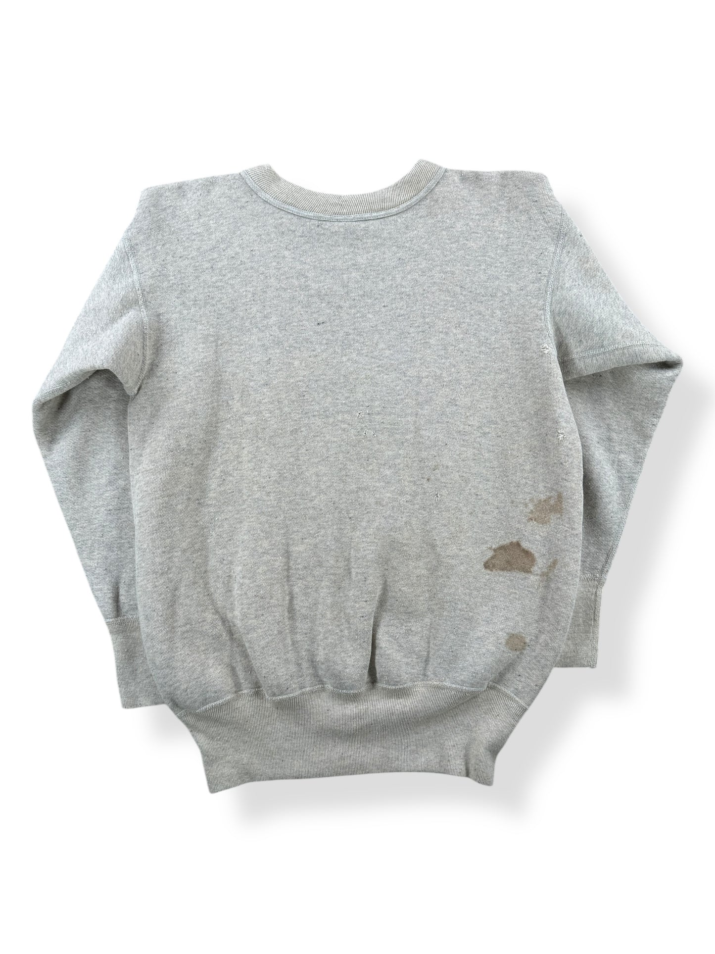 Back of Vintage Distressed Hanes Wind Shield Single V Sweatshirt SZ S