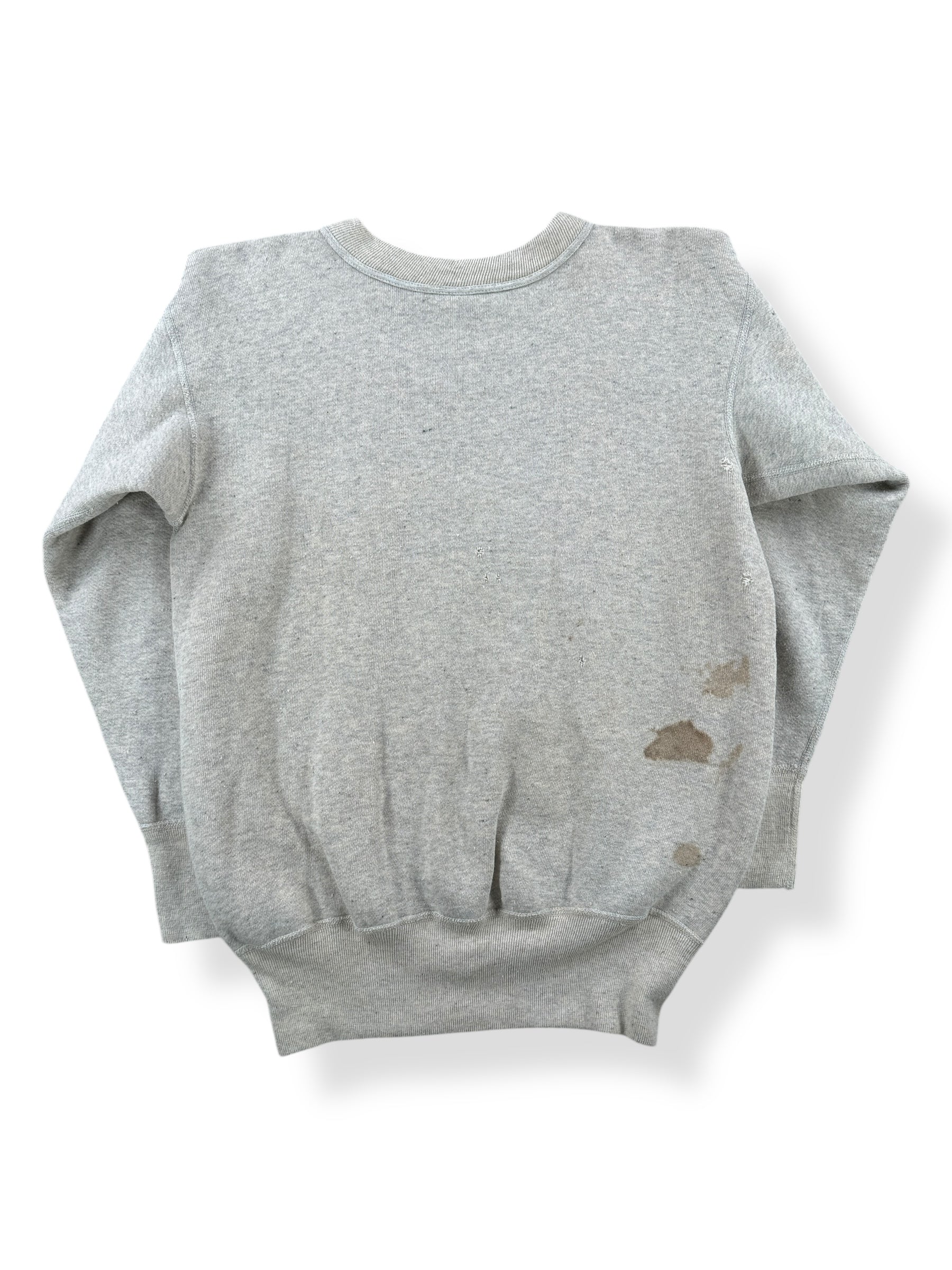 Back of Vintage Distressed Hanes Wind Shield Single V Sweatshirt SZ S