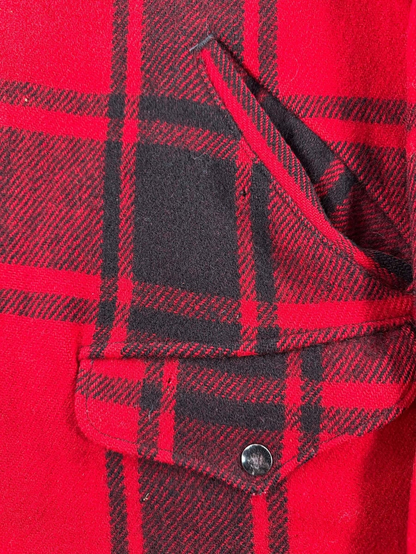 Hole on Vintage Soo Woolen Mills Wool Cruiser Jacket SZ XL