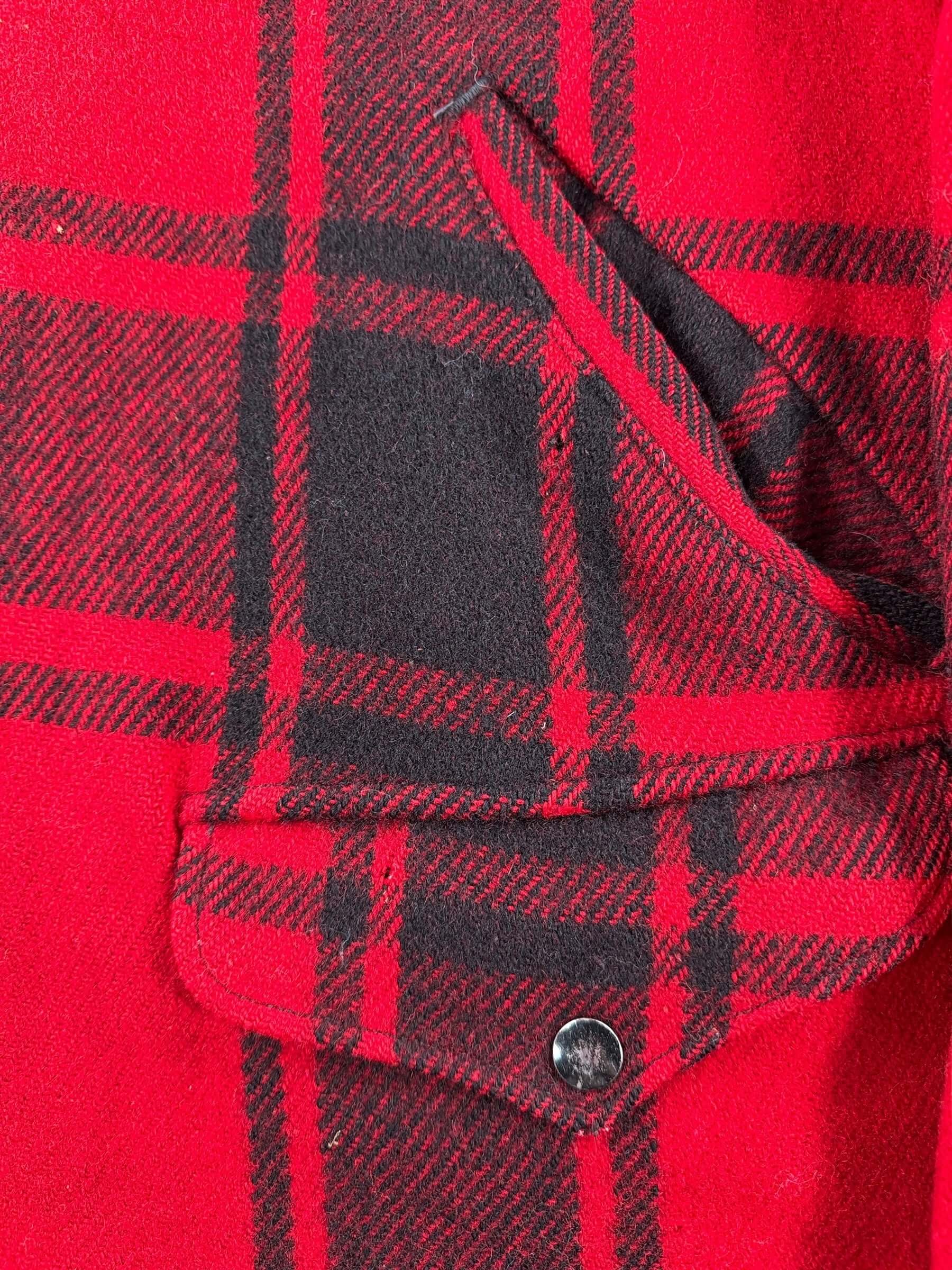 Hole on Vintage Soo Woolen Mills Wool Cruiser Jacket SZ XL