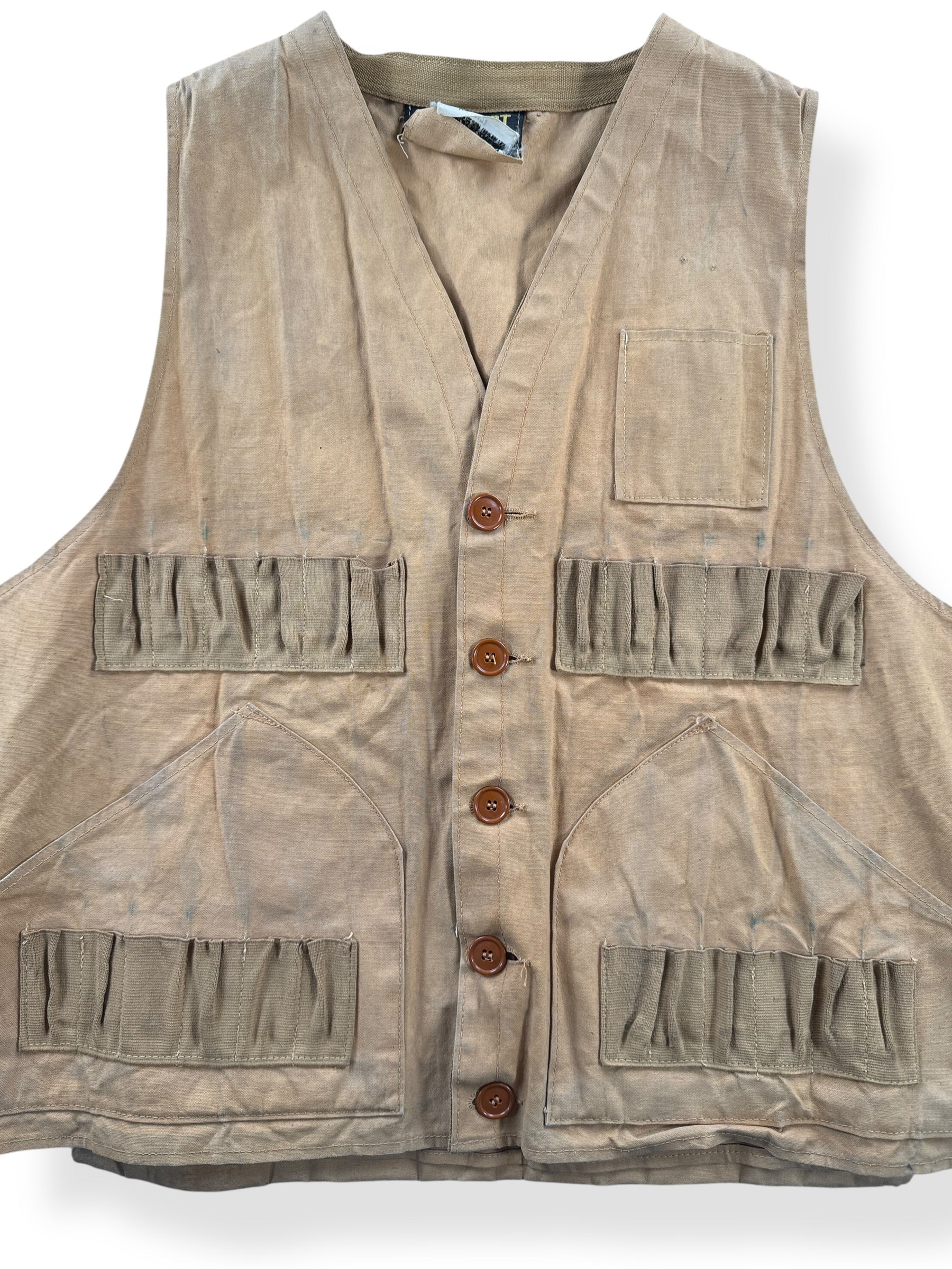 Front Close Up of Vintage Udisco Made in Japan Game Vest SZ M