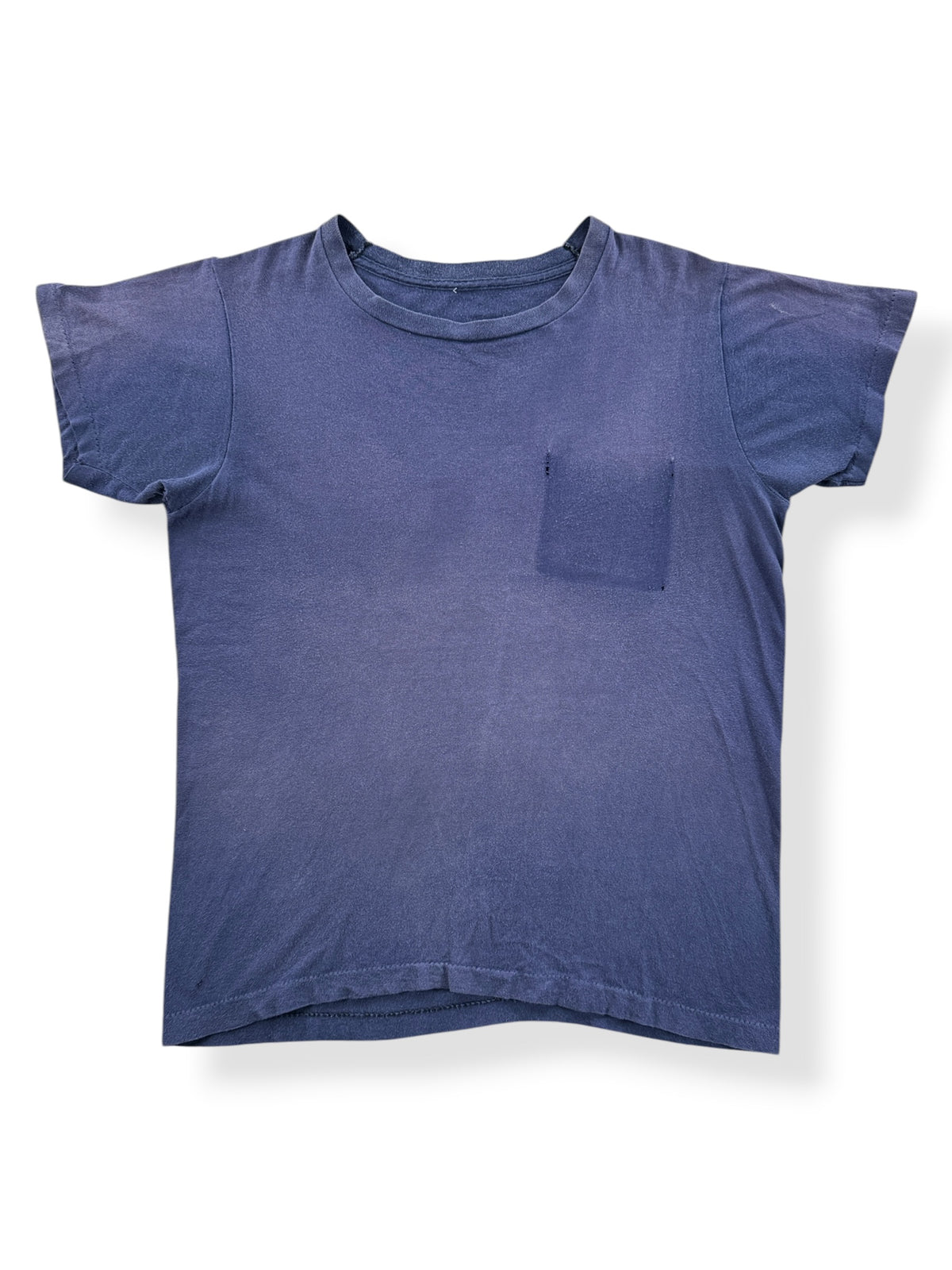 Front of Vintage Navy Ghost Pocket Tee SZ M