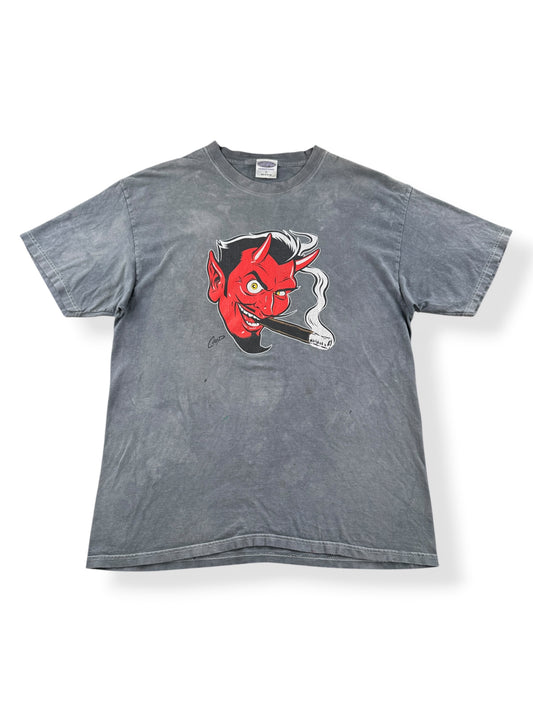 Front of Vintage Coop Devil Art Tee SZ L