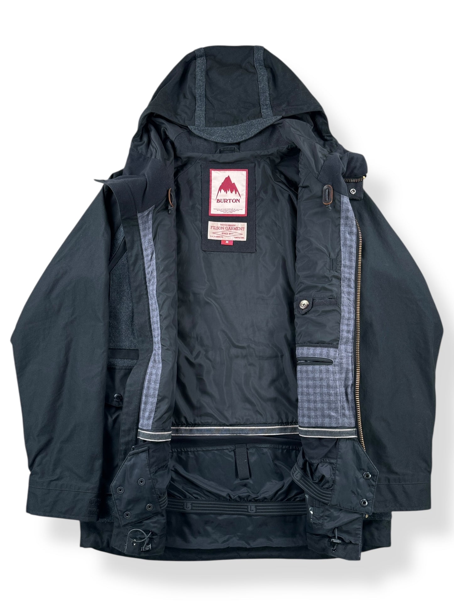 Inside of Filson x Burton Hellbrook Jacket SZ M