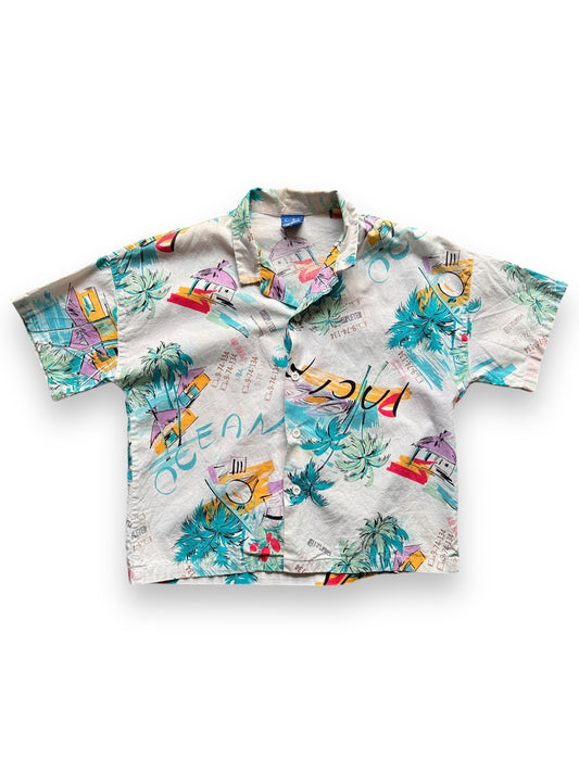 front of Vintage Ocean Pacific Aloha Shirt SZ S