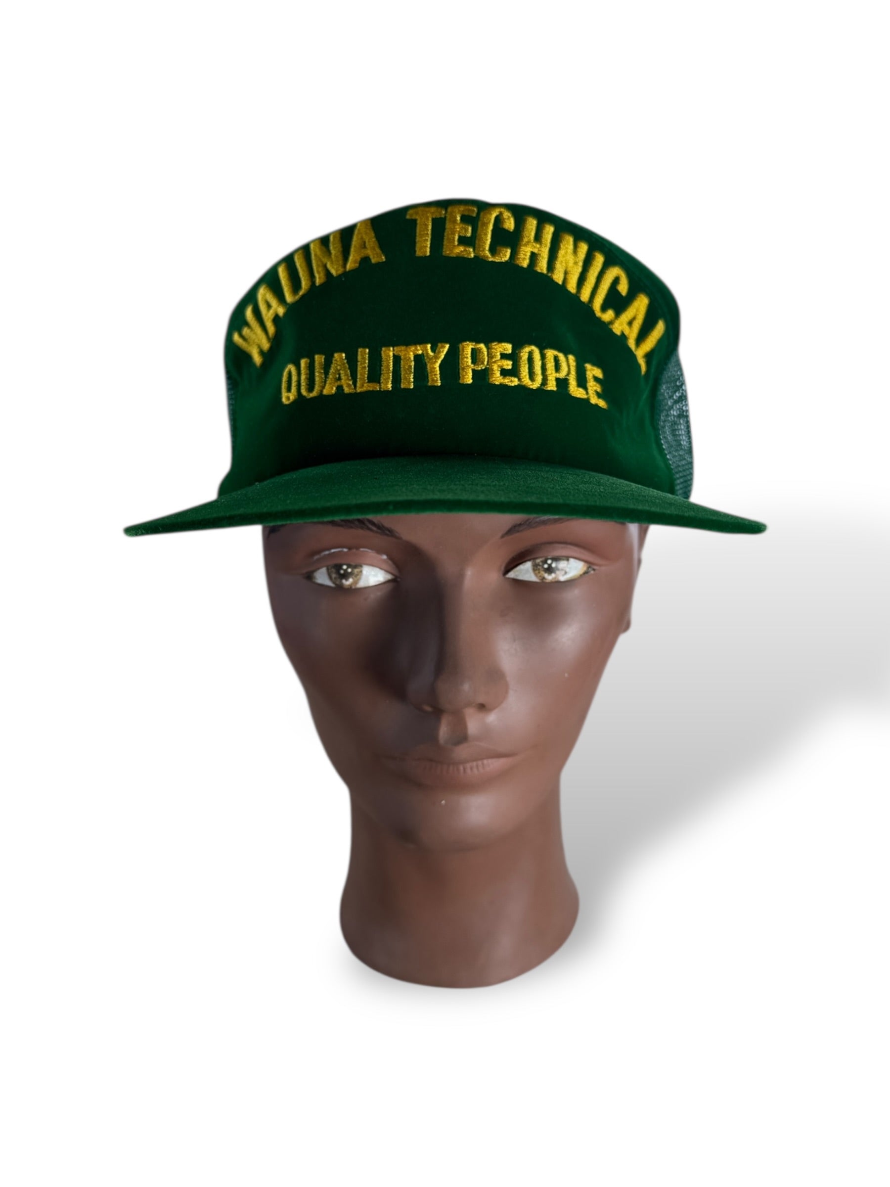 Front of Vintage Wauna Technical Satin Trucker Hat SZ OSFA