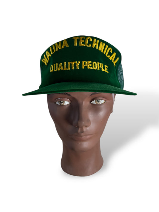 Front of Vintage Wauna Technical Satin Trucker Hat SZ OSFA