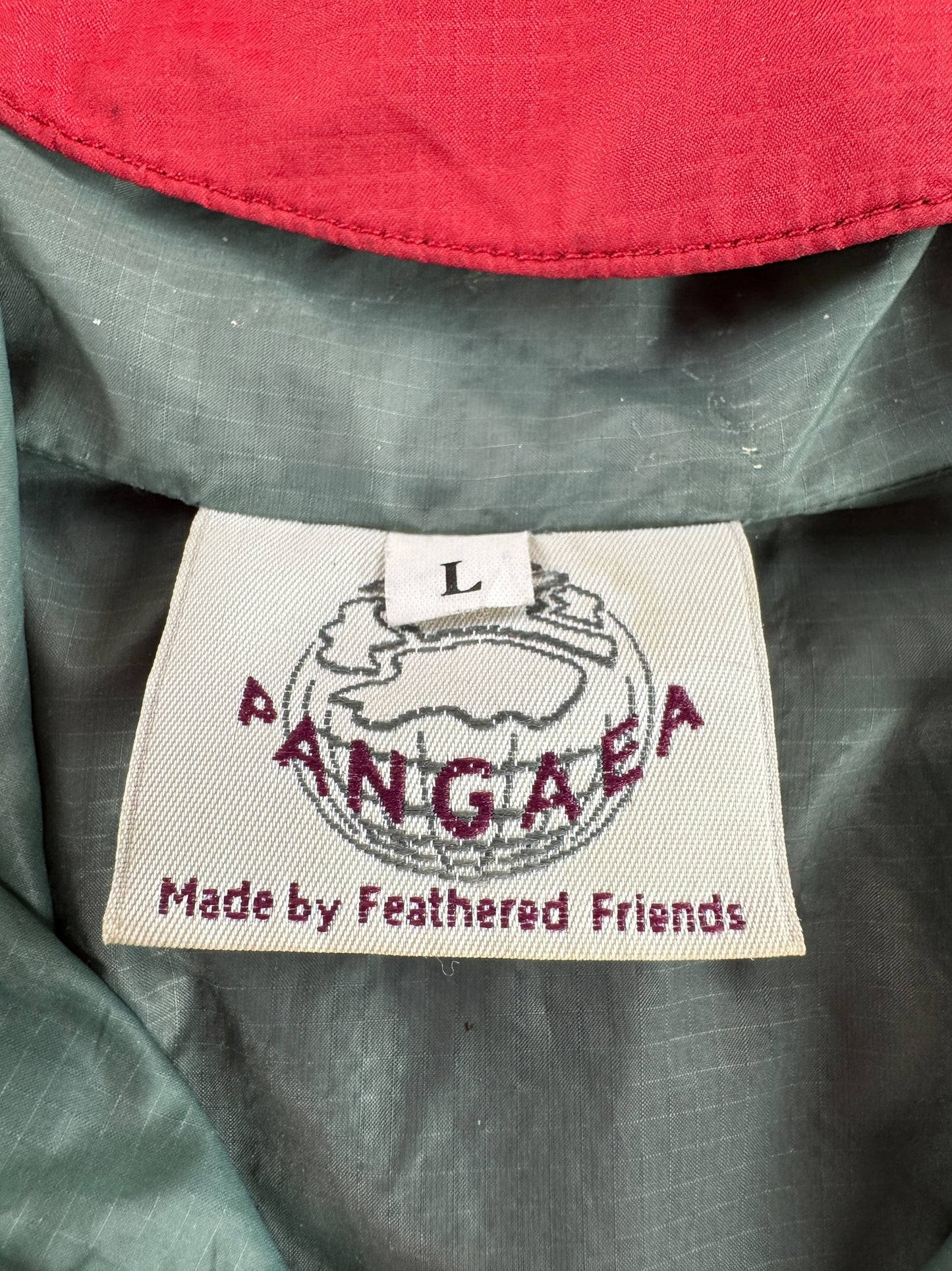 Graphic of Vintage Pangea for Feathered Friends Rain Jacket SZ L