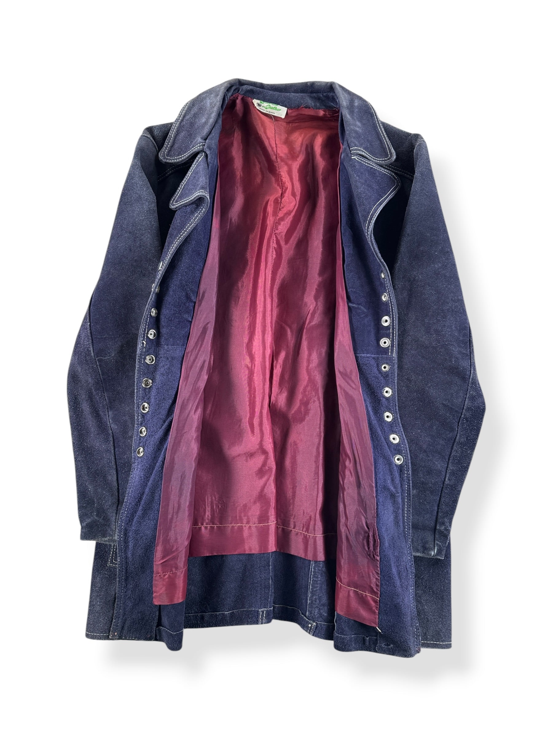 Inside of Vintage Mexico Made Suede Jacket SZ S