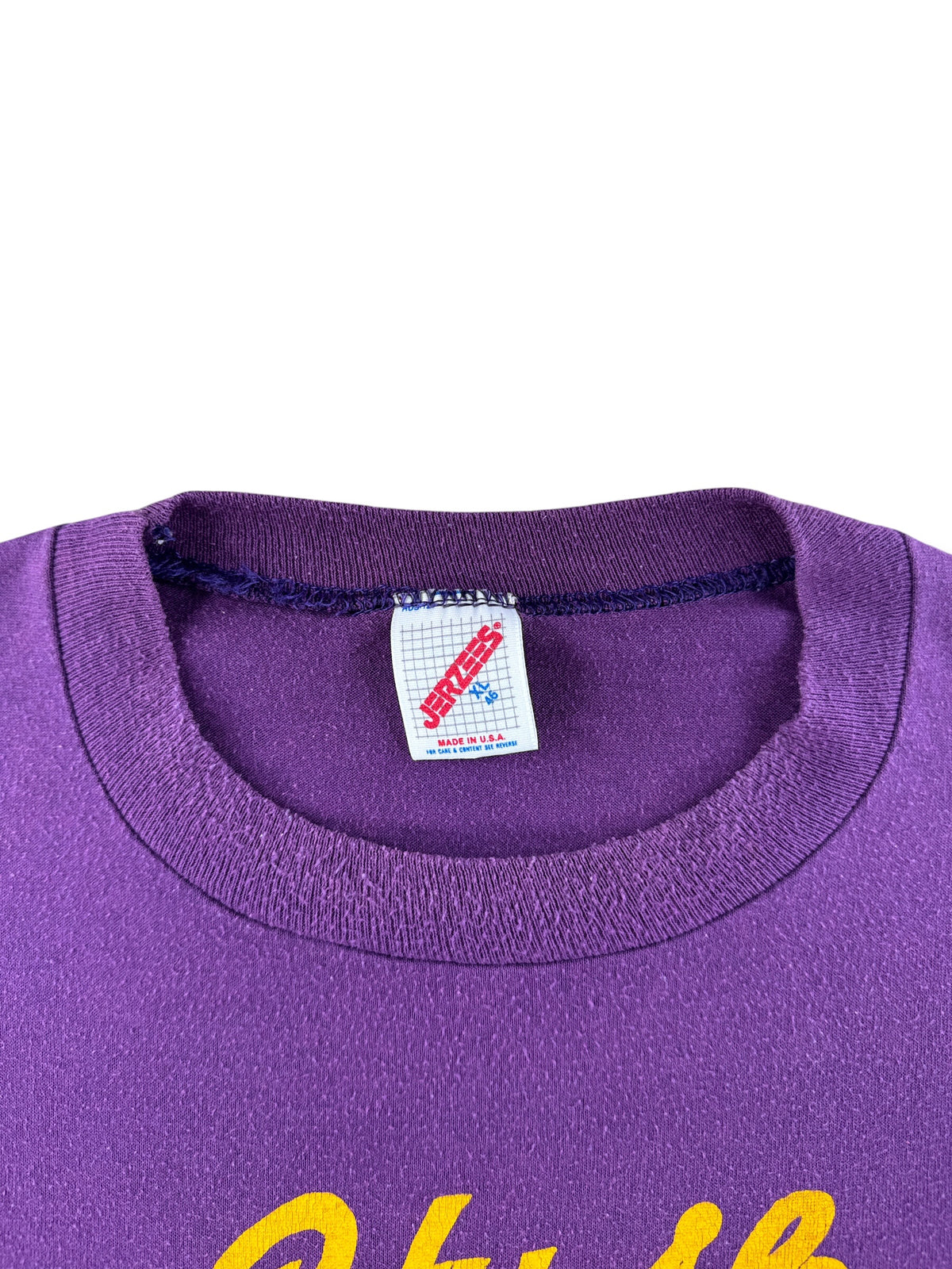 Collar on Vintage Crass Go Huskies Tee SZ XL (Fits L)