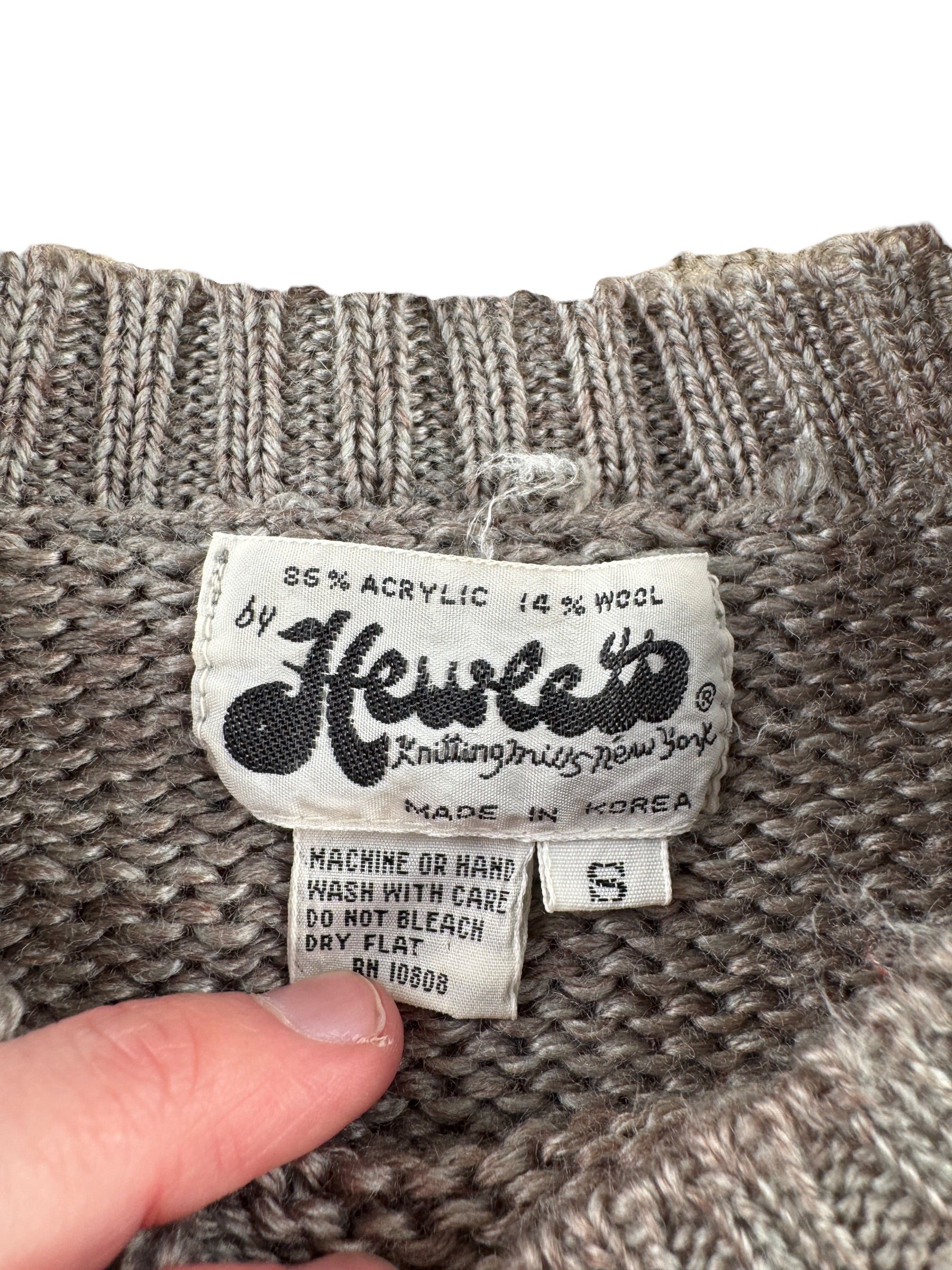 Tag on Vintage Hewlett Fringe Knit Sweater SZ S (Fits XS)