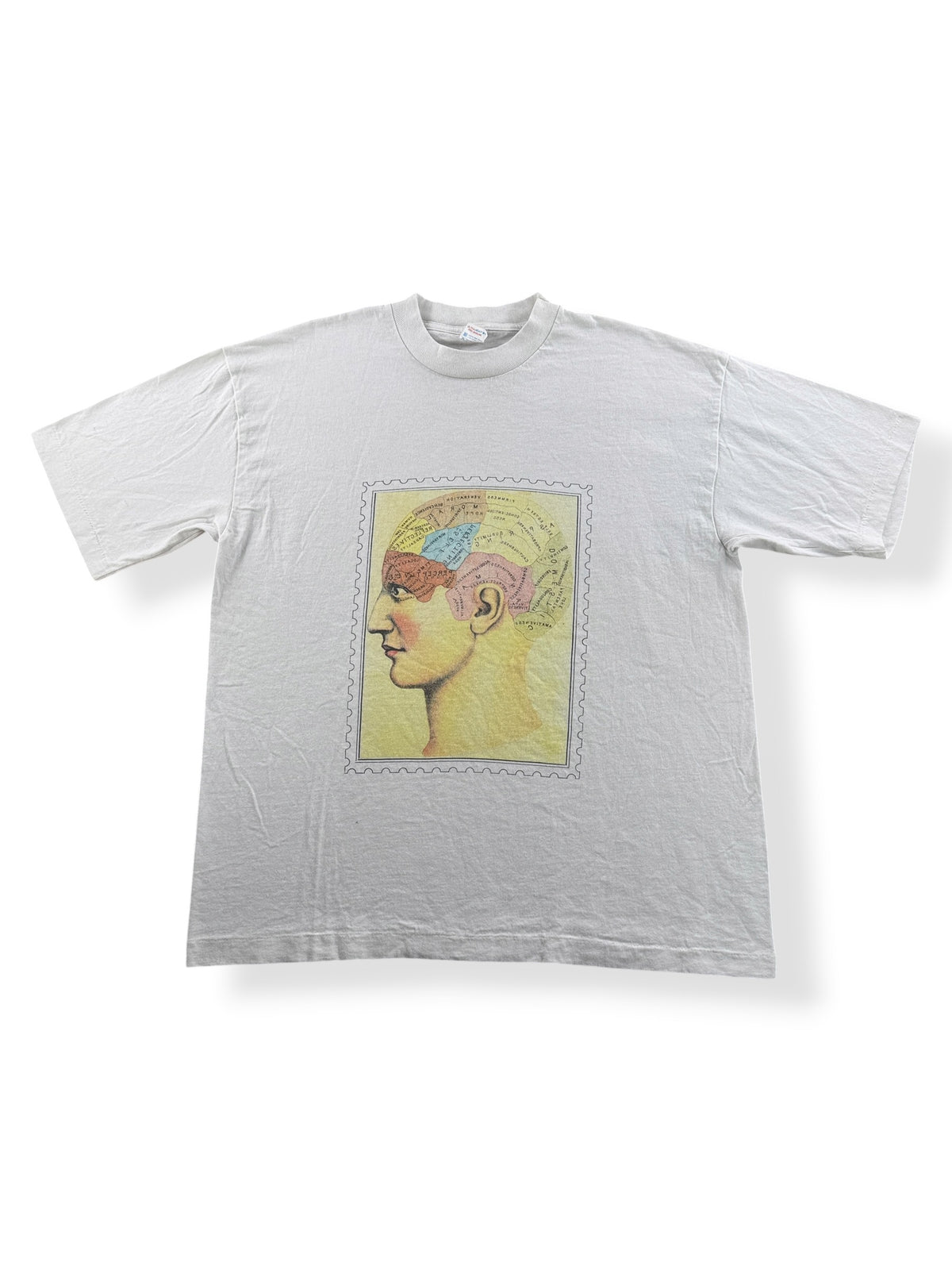 Front of Vintage Anatomical Brain Study Tee SZ L