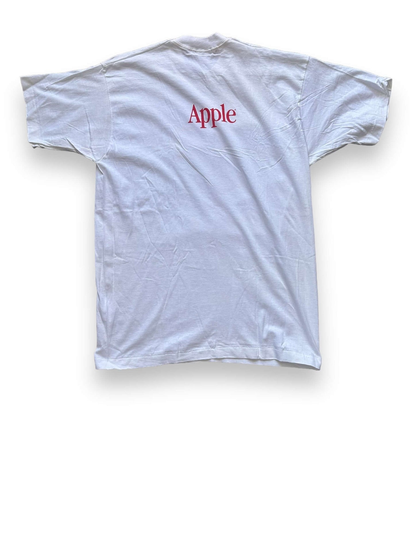 Rear View of Vintage New Old Stock Apple T-Shirt SZ XL