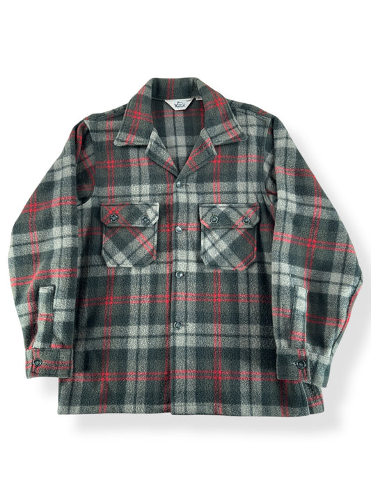 Front of Vintage Woolrich Green and Red Jac-Shirt SZ 44