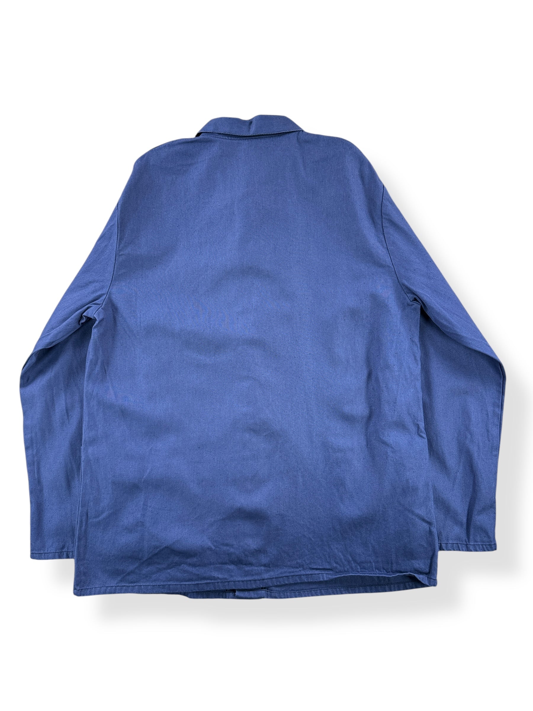 Back of Vintage French Chore Coat SZ L