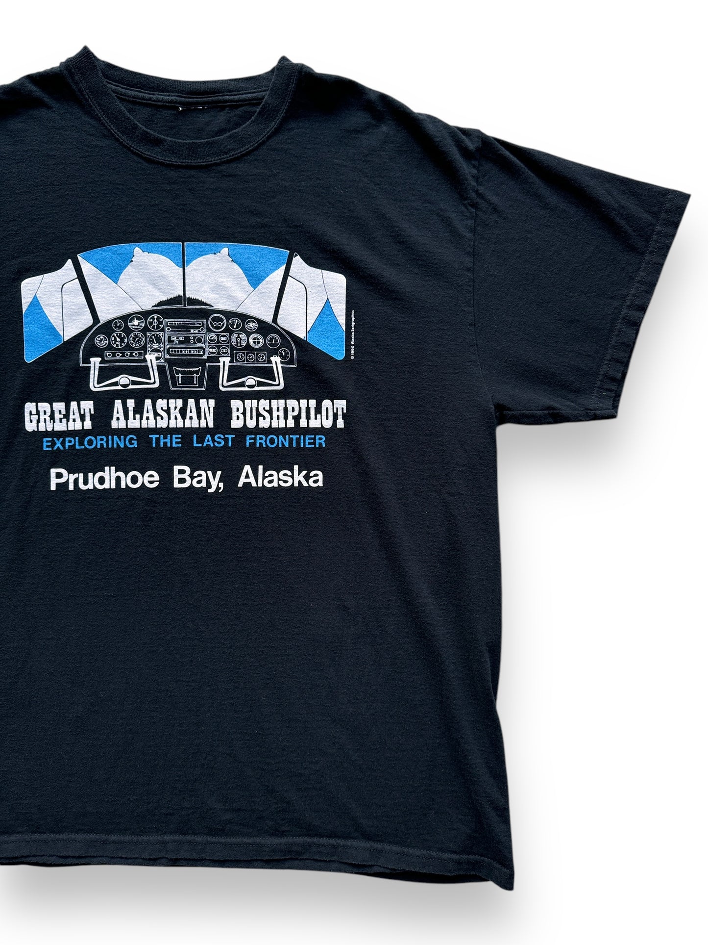 front left of Vintage Great Alaskan Bush Pilot Tee SZ XL