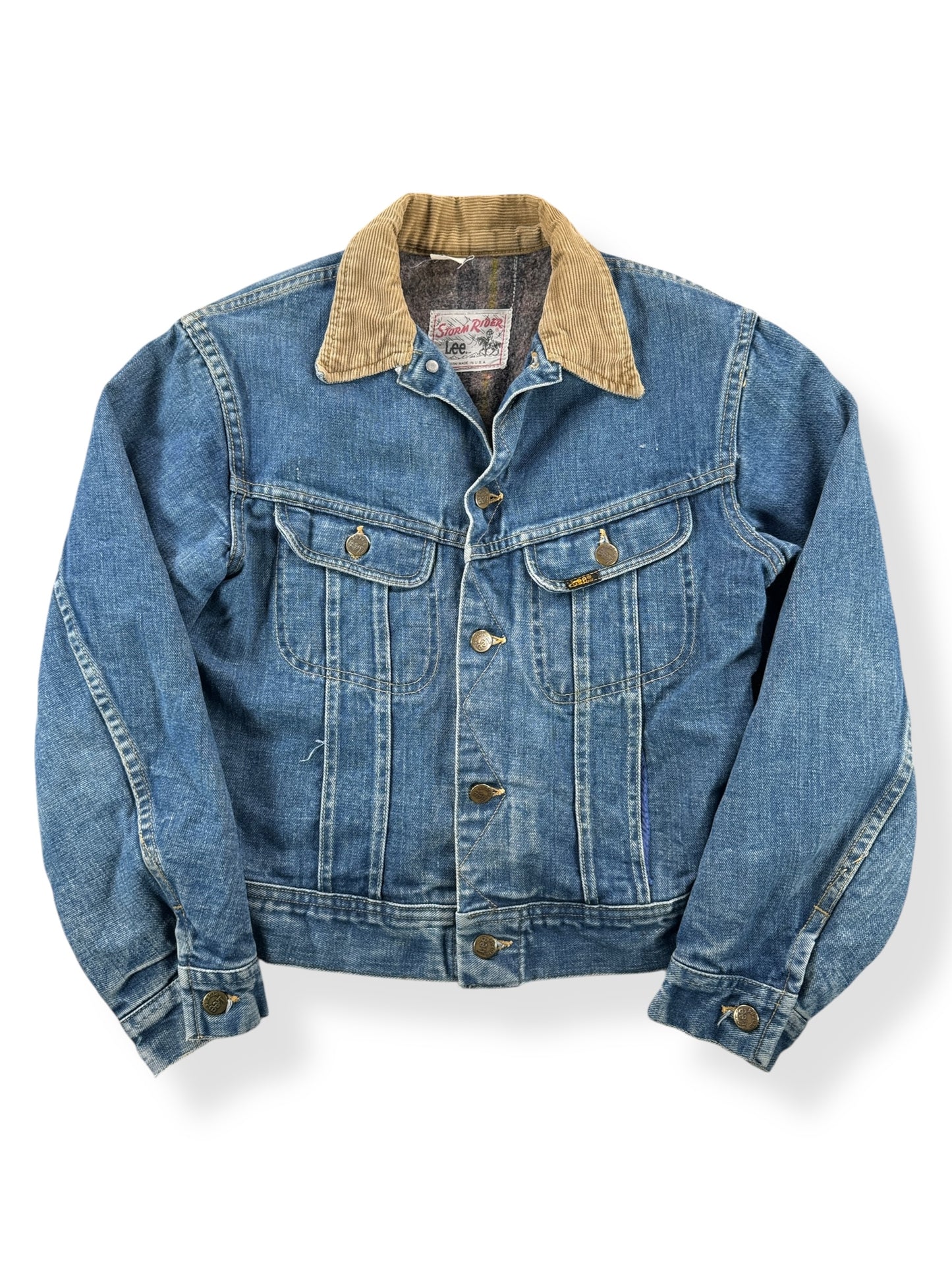 Front of Vintage 70s Era Lee Storm Rider Jacket SZ S