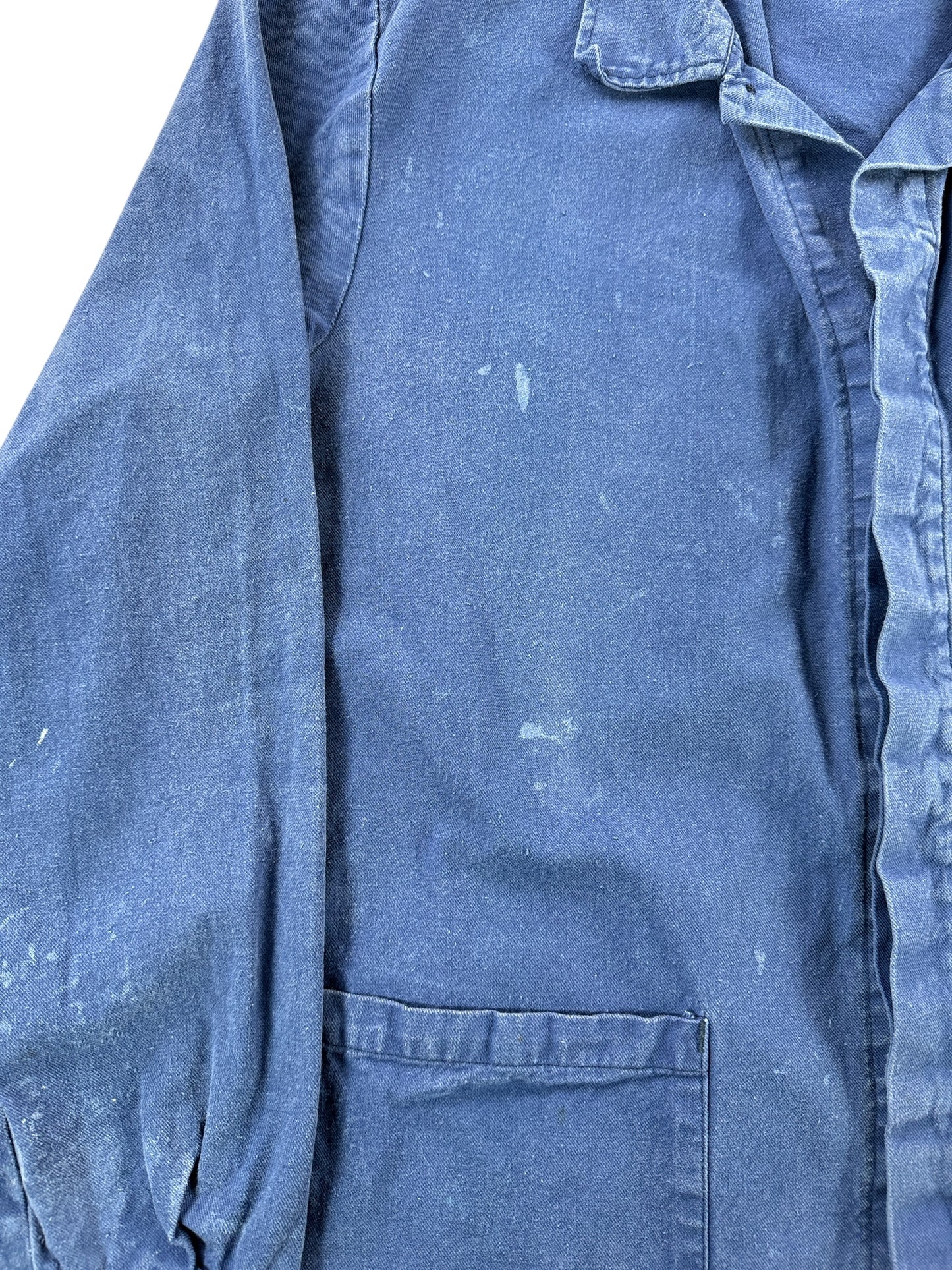 Stains on Vintage Brudra Euro Work Jacket W/ Back Graphic SZ L