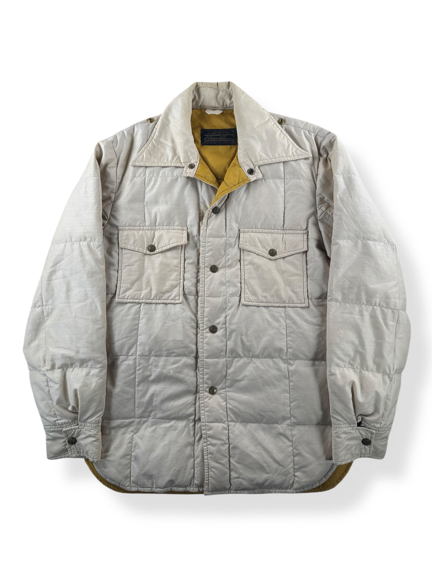 Front of Vintage Eddie Bauer Down Shacket SZ L