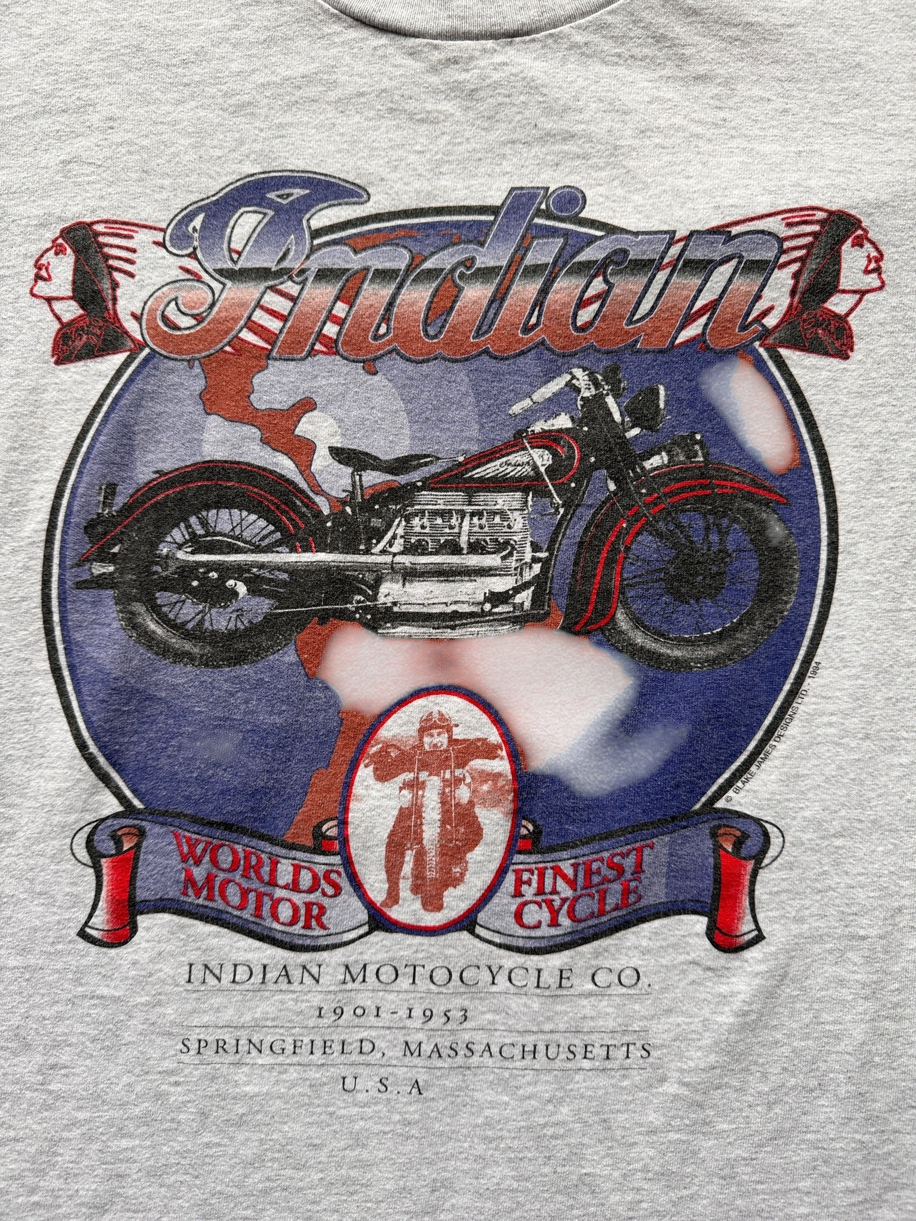 Front Graphic of Indian Motorcycles Tee SZ M