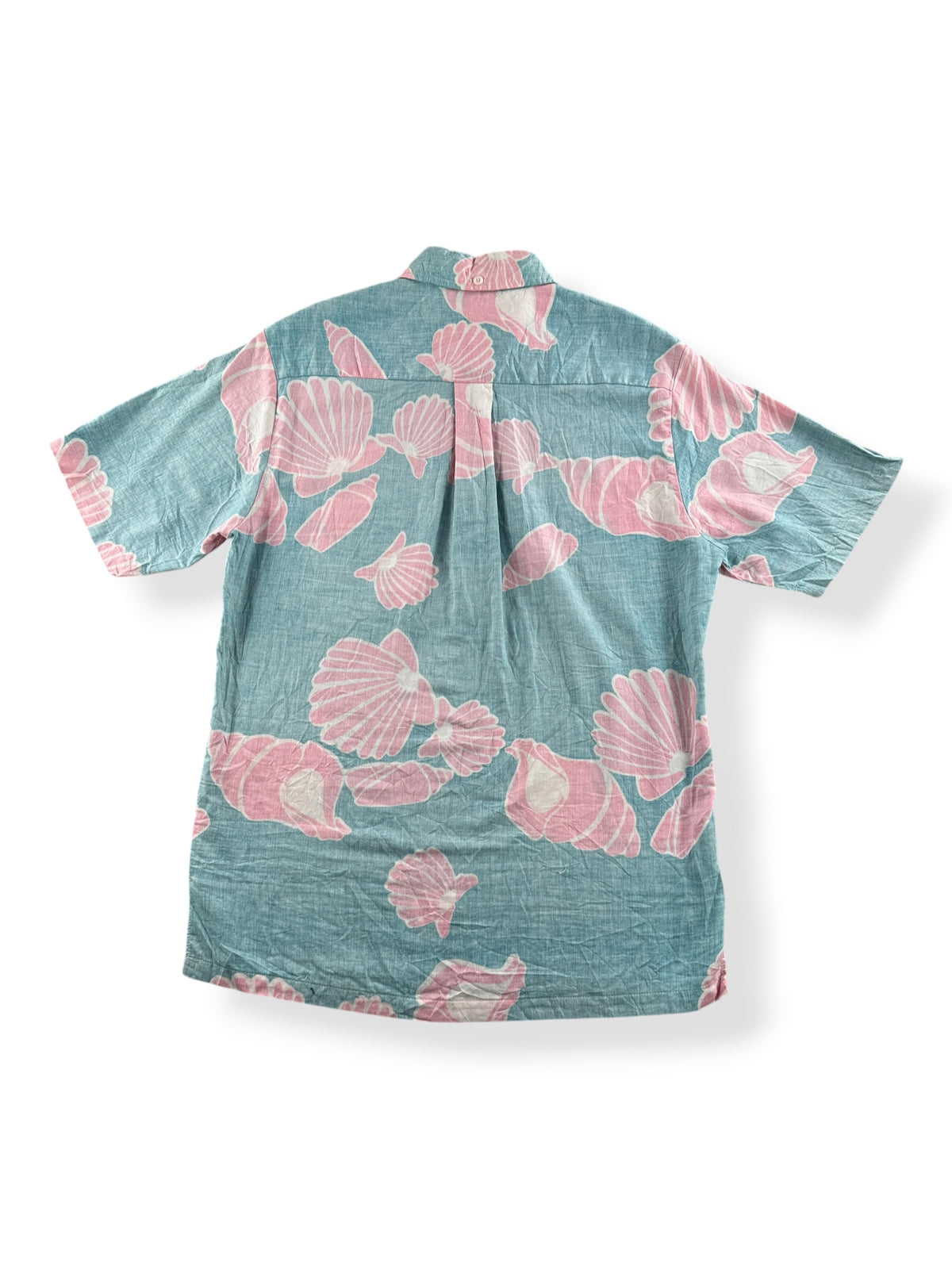 Back of Vintage Fives Cotton Aloha Shirt SZ S