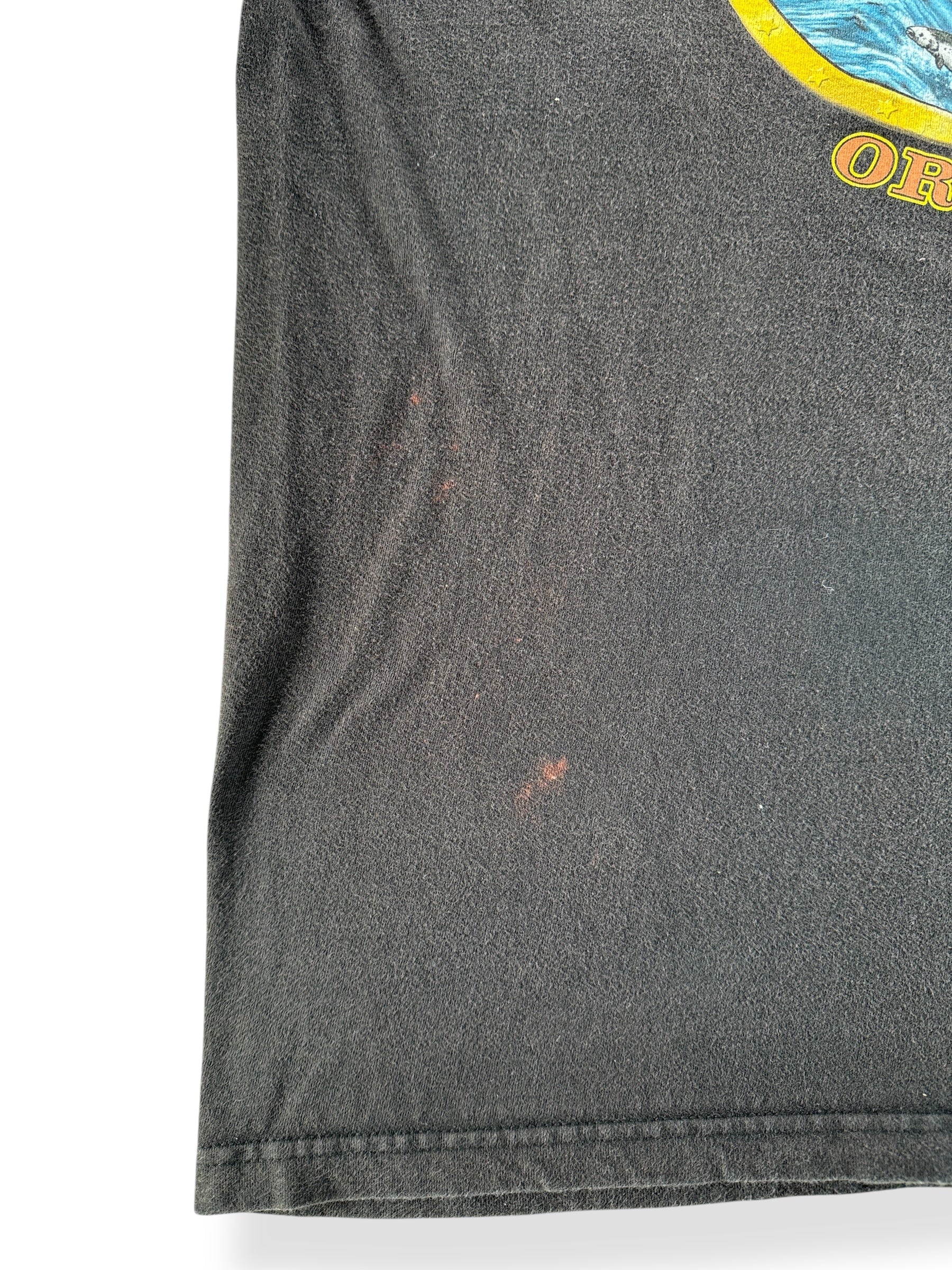 Bleach Stains on Vintage Salem OR Harley Davidson Tee SZ XXL