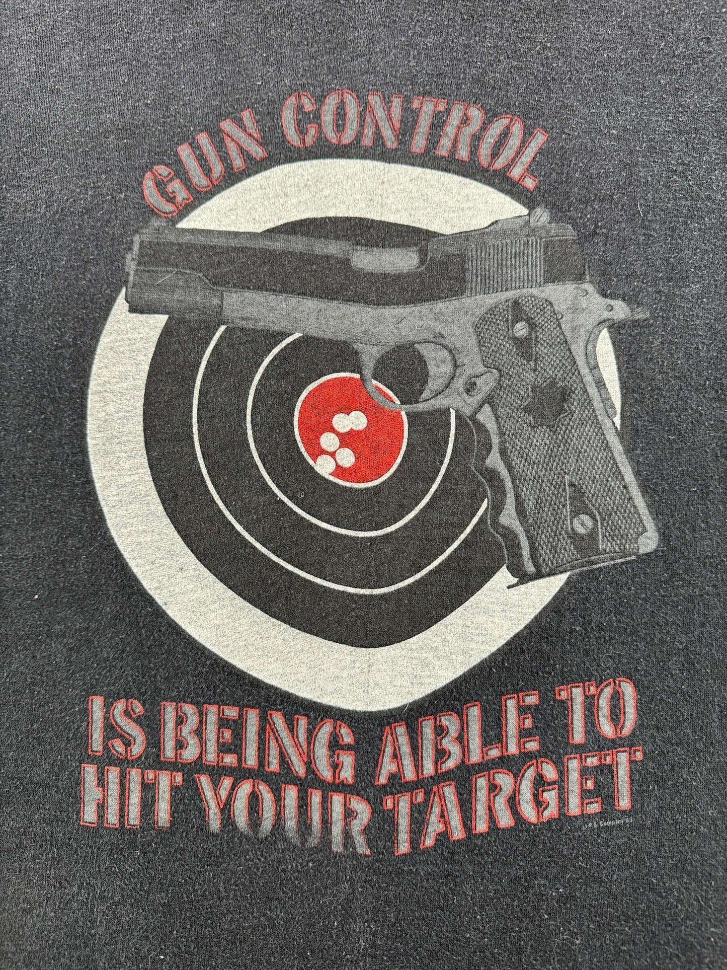 Vintage Gun Control Tee SZ M