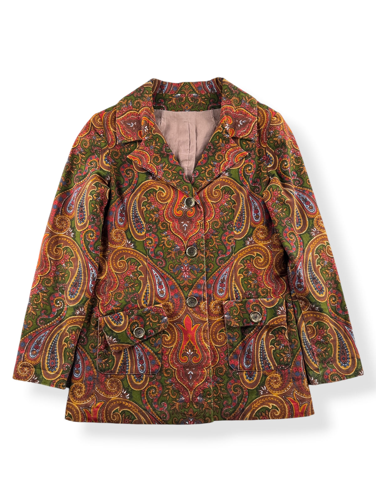 Front of Vintage 60s/70s Paisley Jacket SZ S