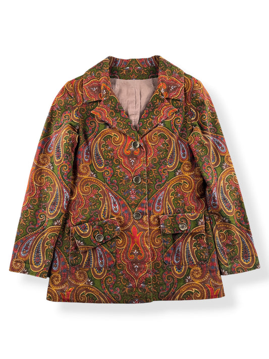 Front of Vintage 60s/70s Paisley Jacket SZ S