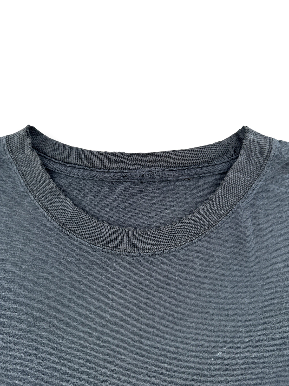 Collar on Vintage Black Blank Pocket Tee SZ L