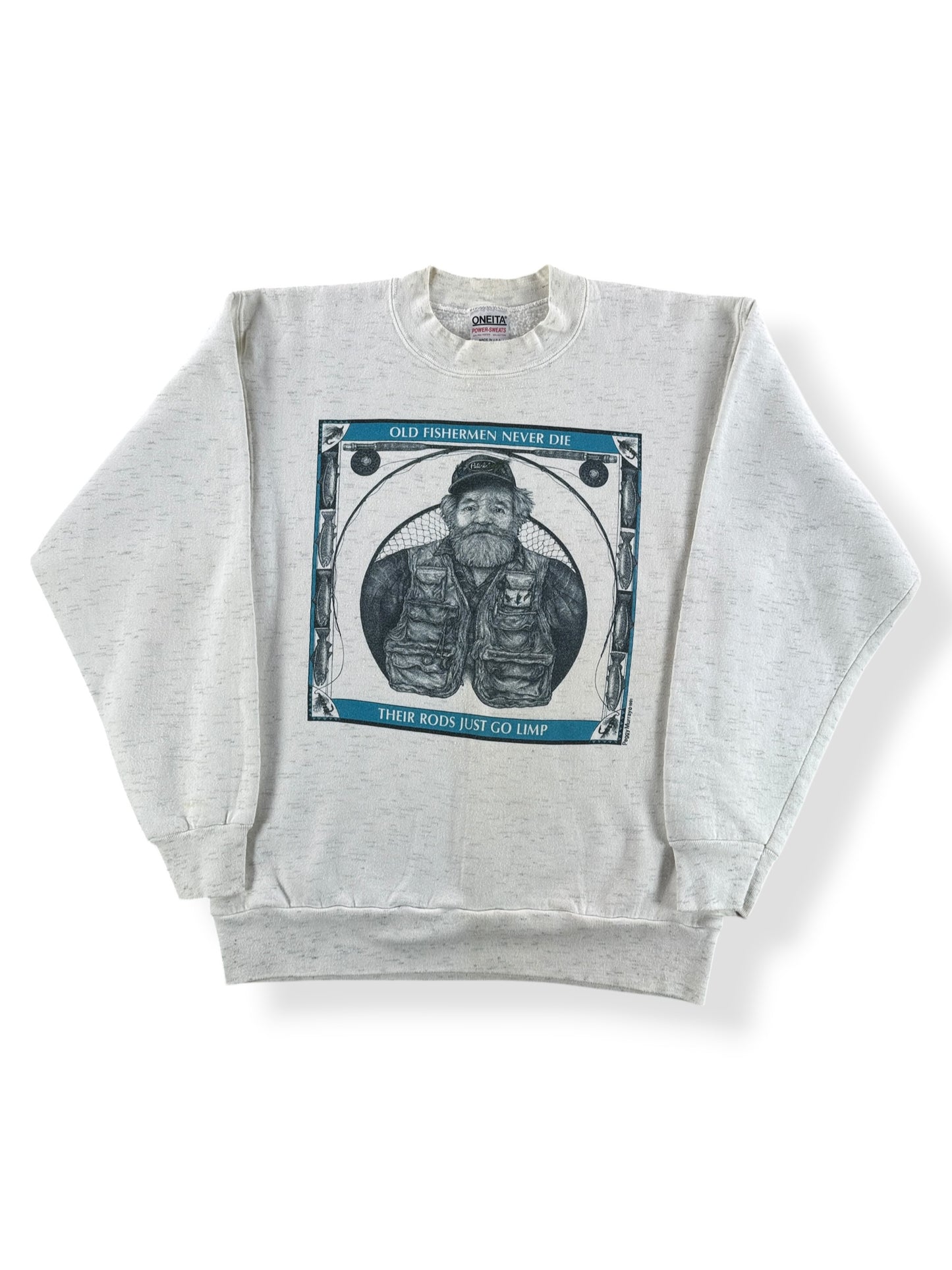 Front of Vintage 90s Fisherman Crewneck SZ L (Fits M)