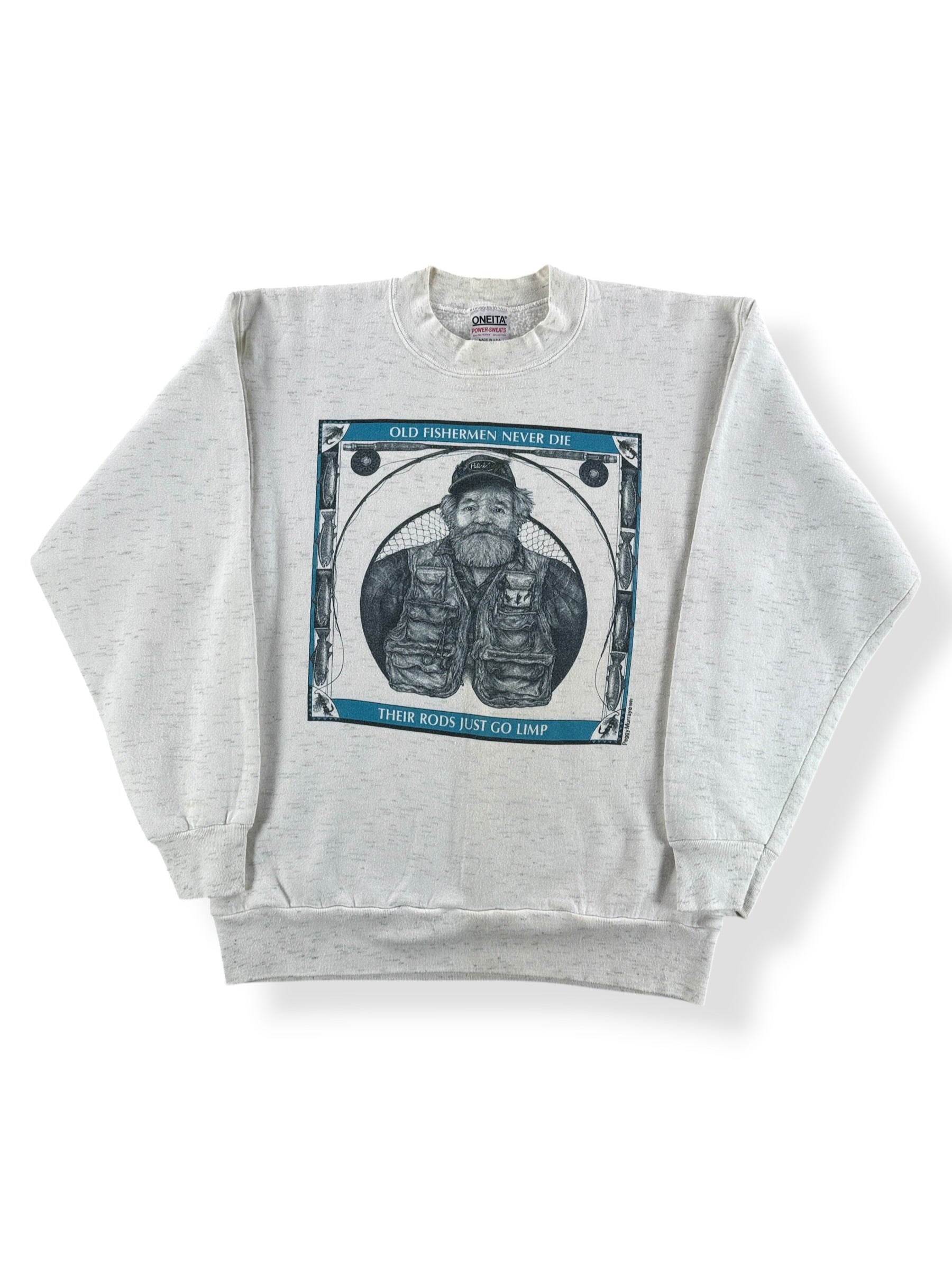 Front of Vintage 90s Fisherman Crewneck SZ L (Fits M)