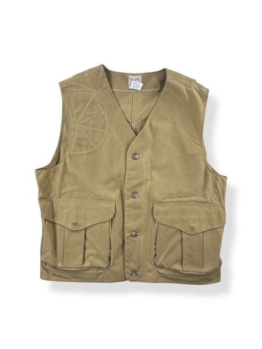 Front of Vintage Filson Dry Tin Hunting Vest SZ XL