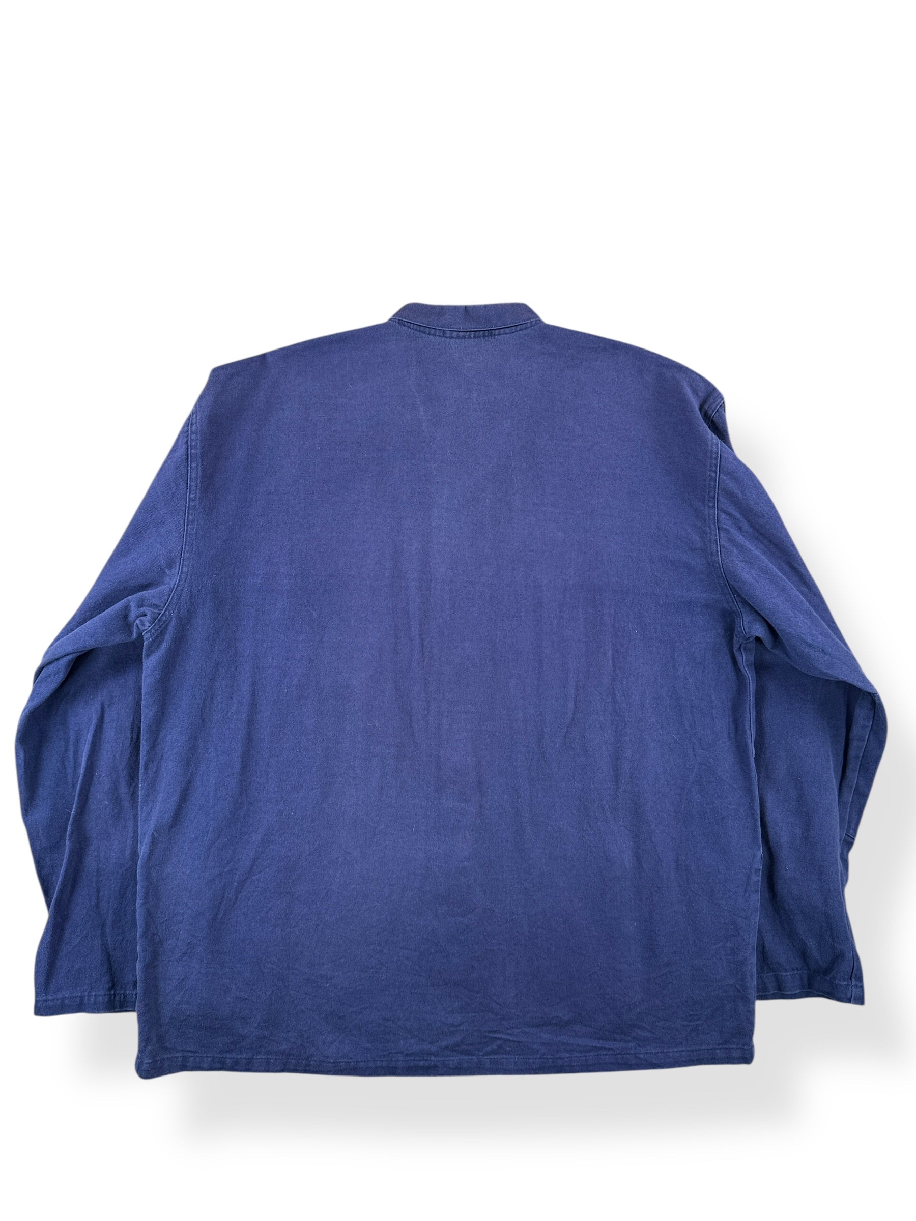 Back of Vintage R&R Workwear French Chore Coat SZ L