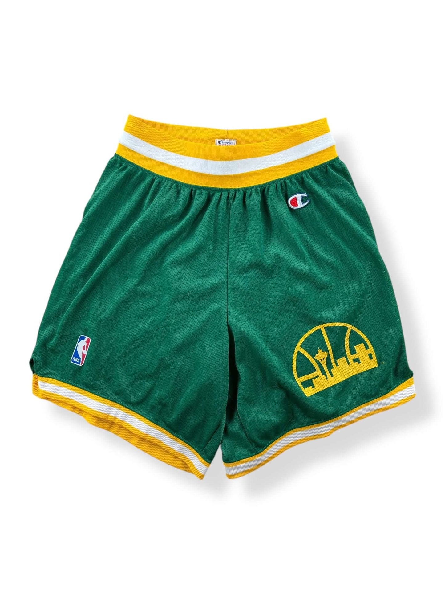Front of Vintage 80s Champion Sonics Athletic Shorts M