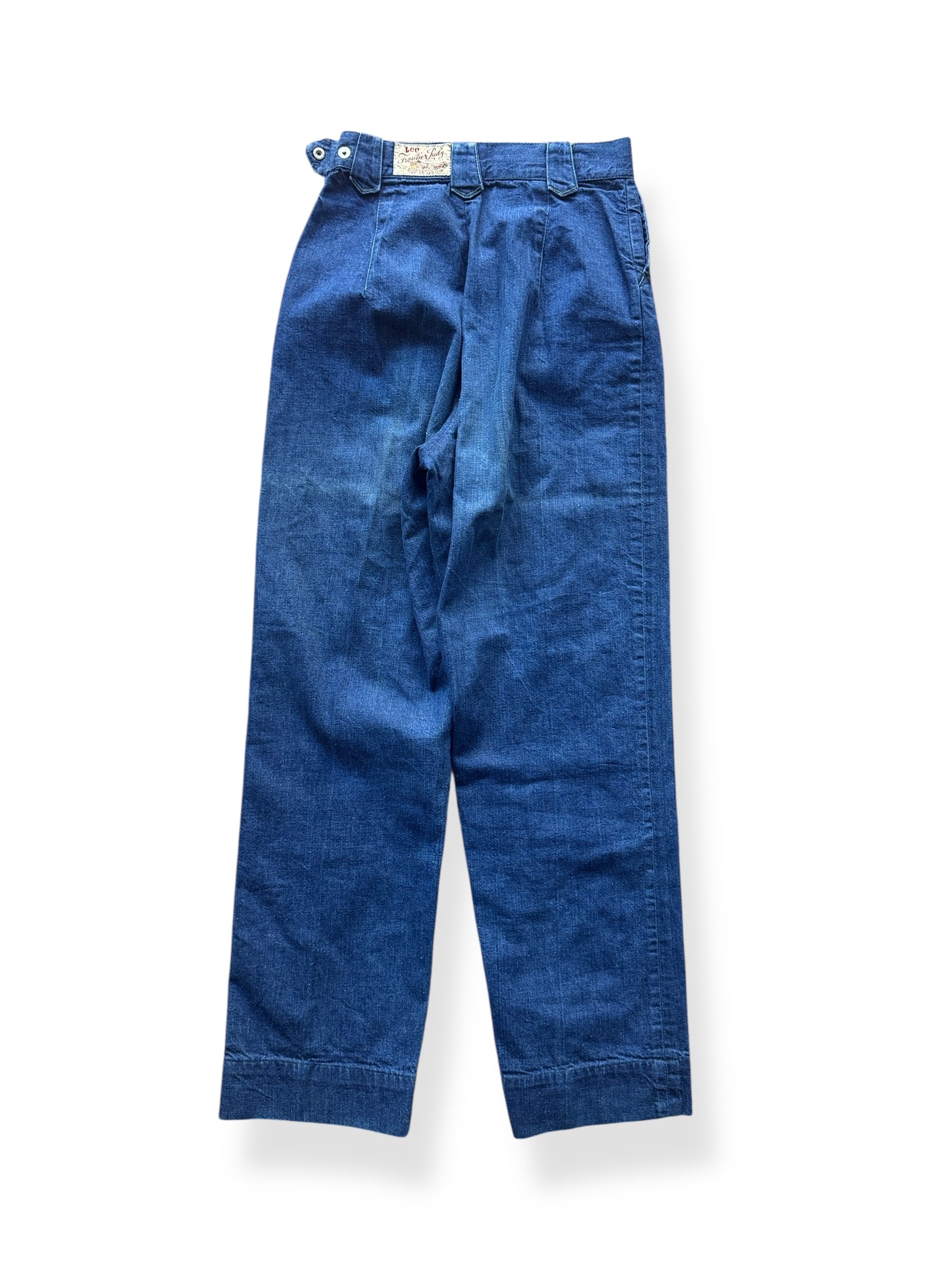 Back of Vintage Denim Lee Frontier Lady Side Zips W24