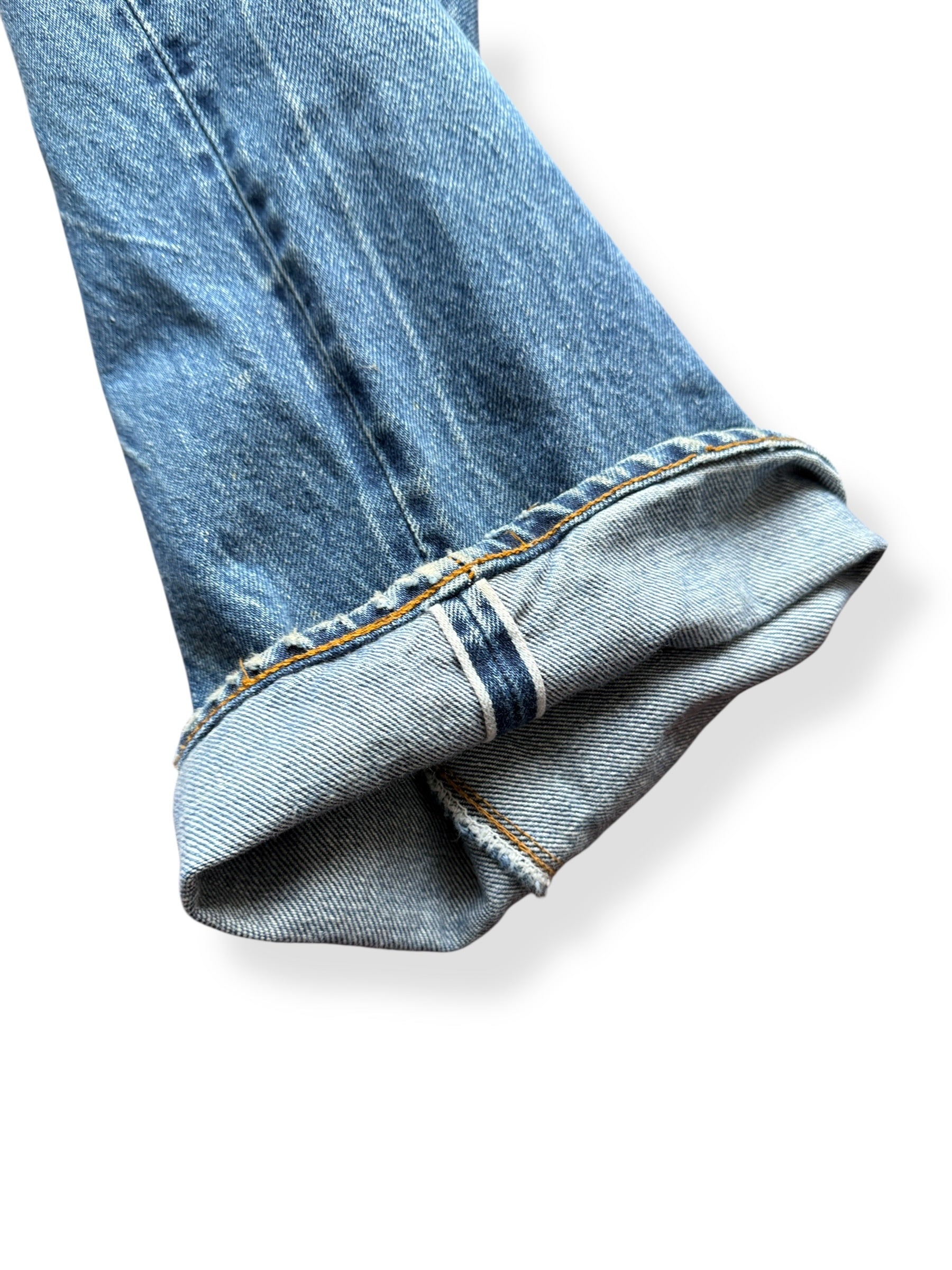 Selvedge on Vintage Levi's 501 Double Stitch Redline Jeans W39