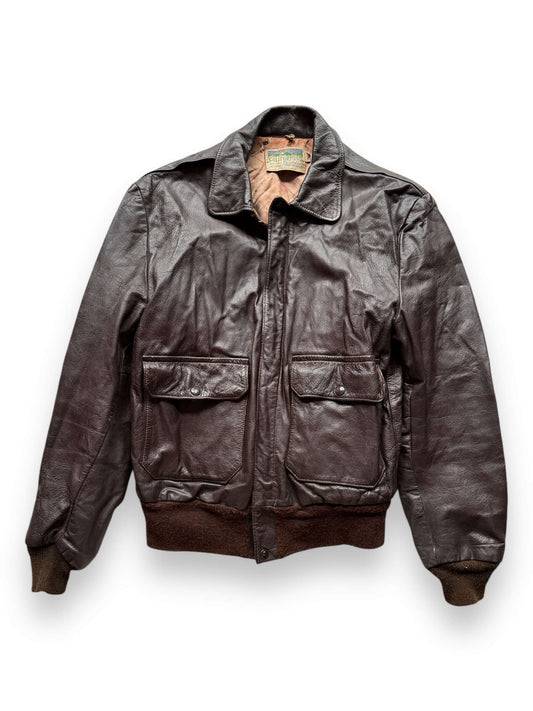 front of Vintage 30s/40s Era Californian Goatskin A-2 Leather Jacket SZ 40