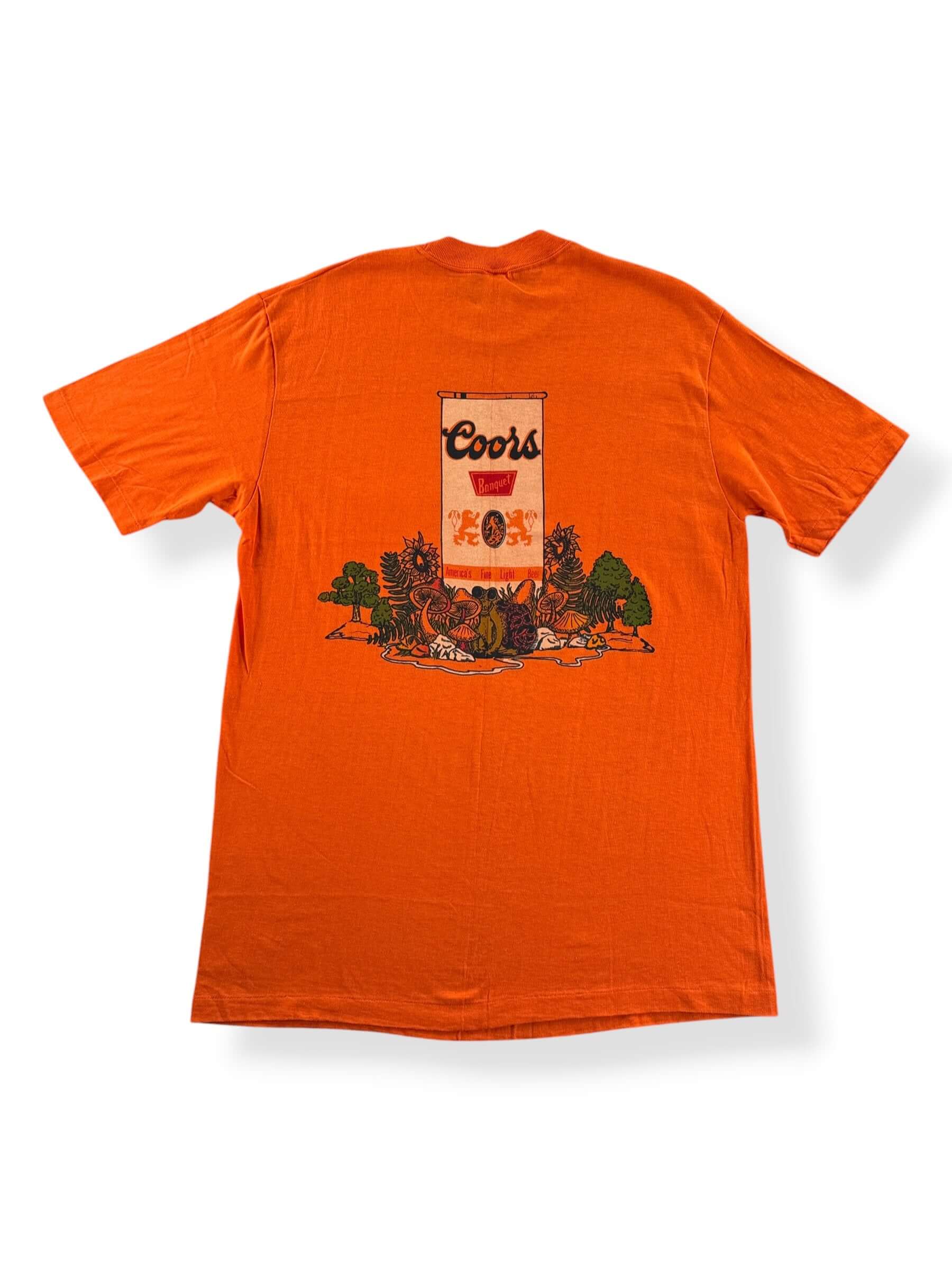 Back of Vintage NOS Coors 2-Sided Pocket Tee SZ L