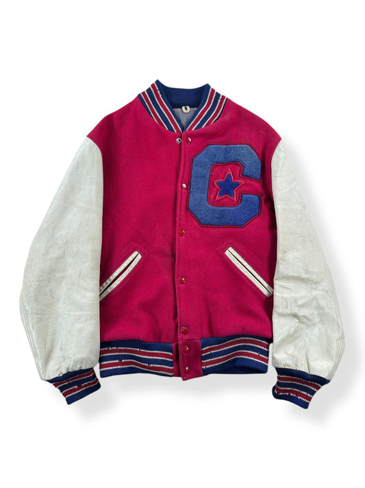 Front of Vintage C Varsity Jacket SZ M