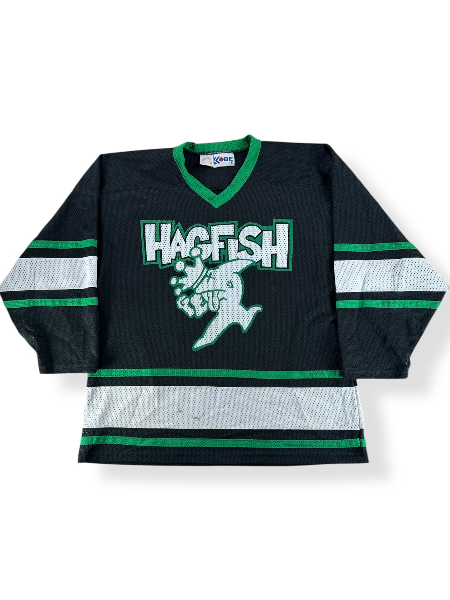 Front of Vintage 1990s Era Hagfish Band Hockey Jersey SZ L