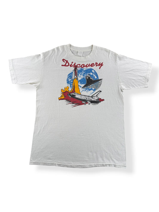 Front of Vintage Discovery Space Shuttle Tee SZ XL
