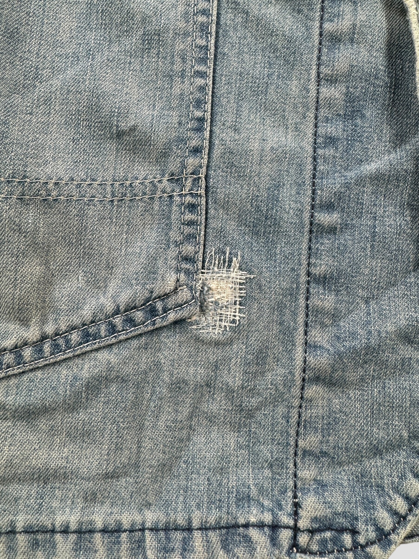 Repair on Vintage Osh Kosh Denim Chore Coat SZ 42