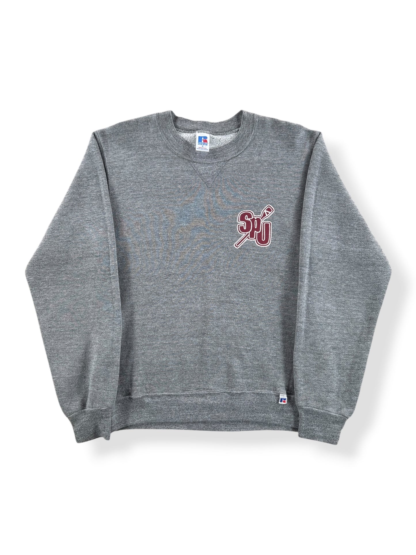 Front of Vintage SPU Rowing Crewneck SZ S