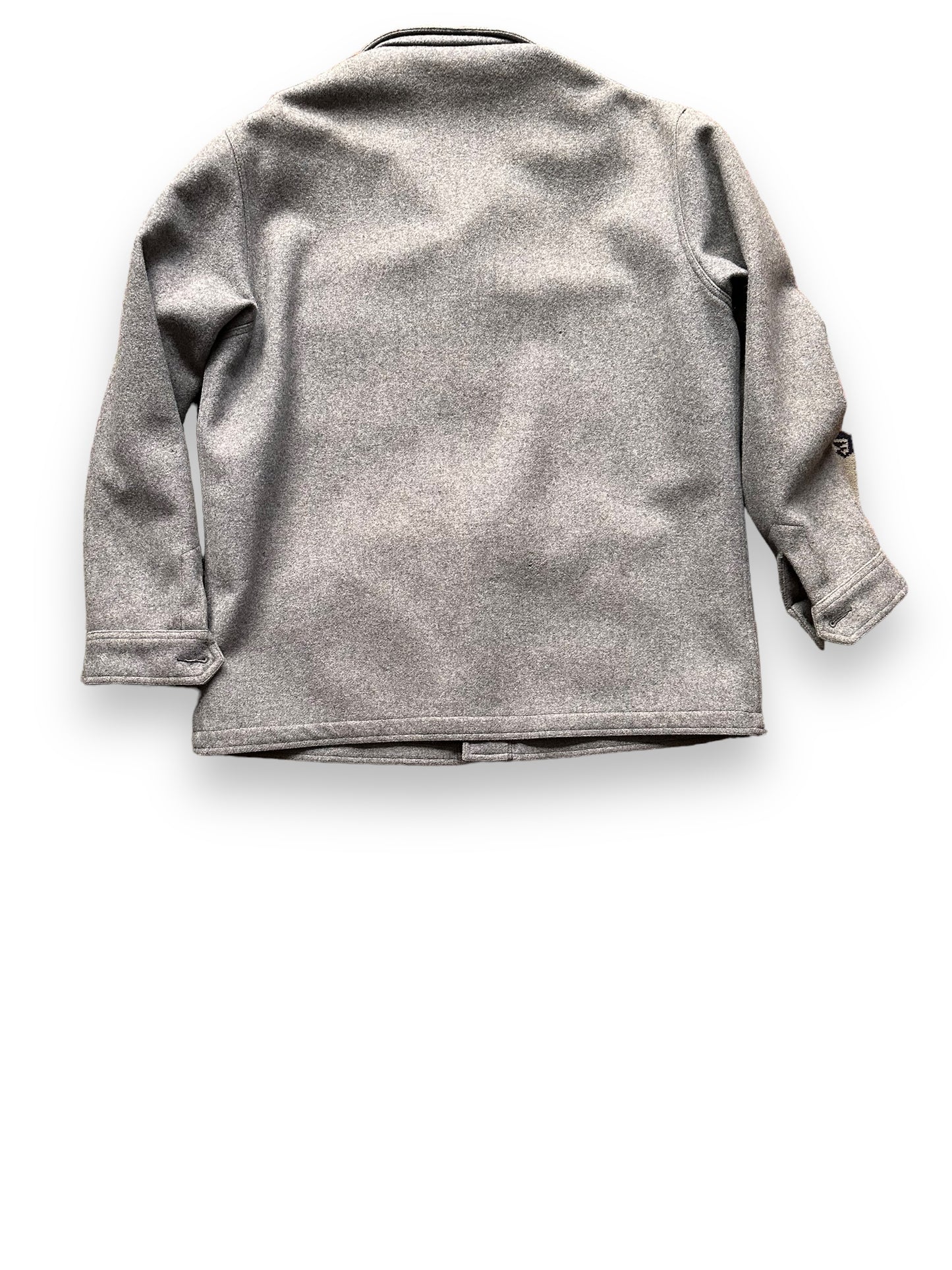 Rear View of Vintage Grey Pendleton Wool Jacket SZ XXL | Vintage Clothing Seattle | Barn Owl Vintage