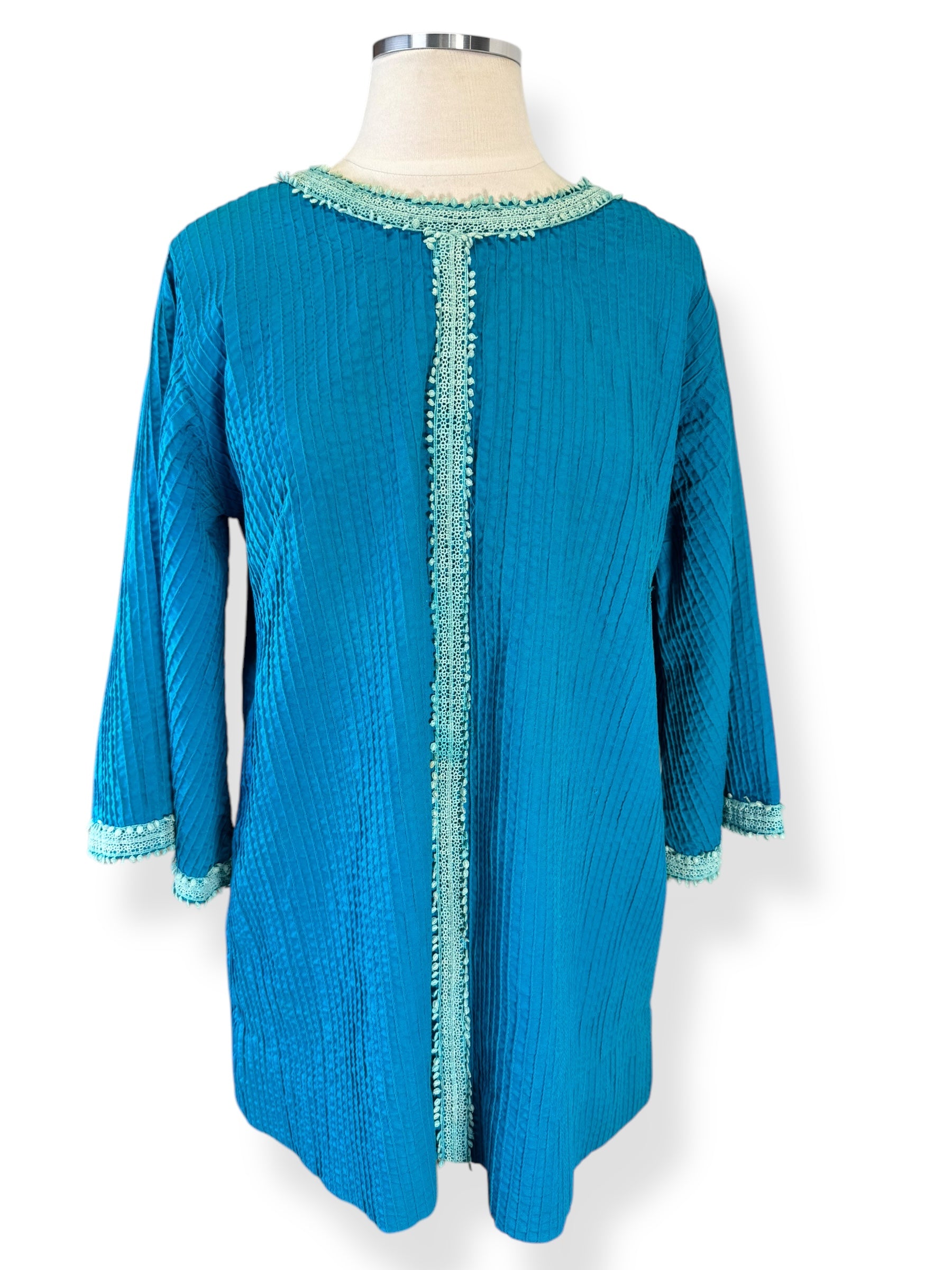 Front view of 1960s Vicki Mexican Tunic L