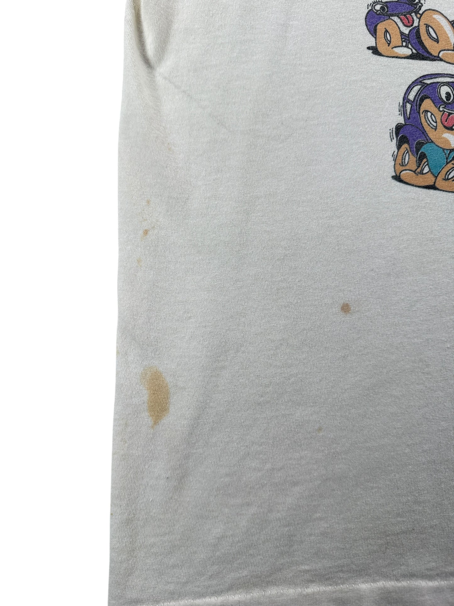 Stain on Vintage Farfugnookie Car Tee SZ XL