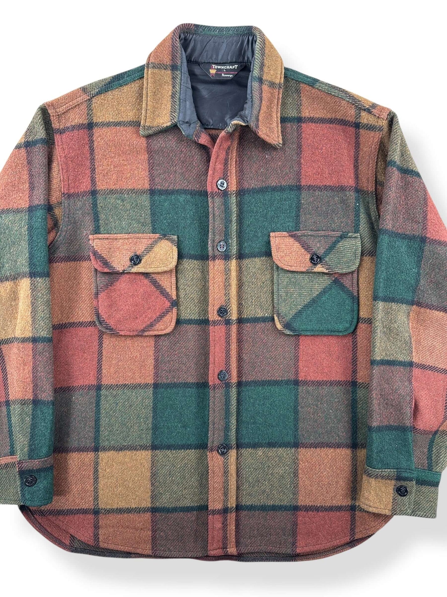 Front Close Up of Vintage Penney's Towncraft CPO Jacket SZ L